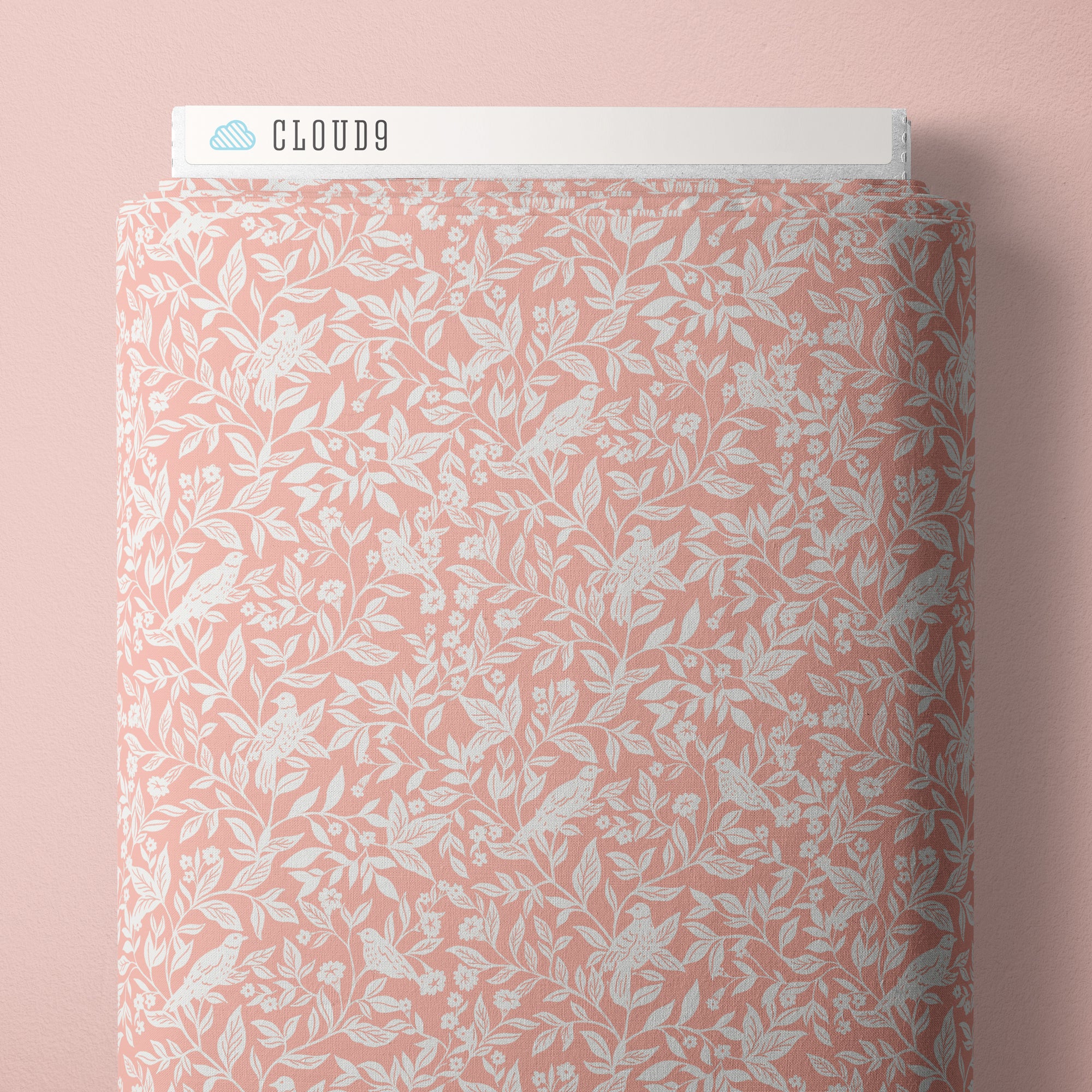Garden Reverie | Aviary Peach by Cassidy Demkov for Cloud9 | 100% Organic Cotton