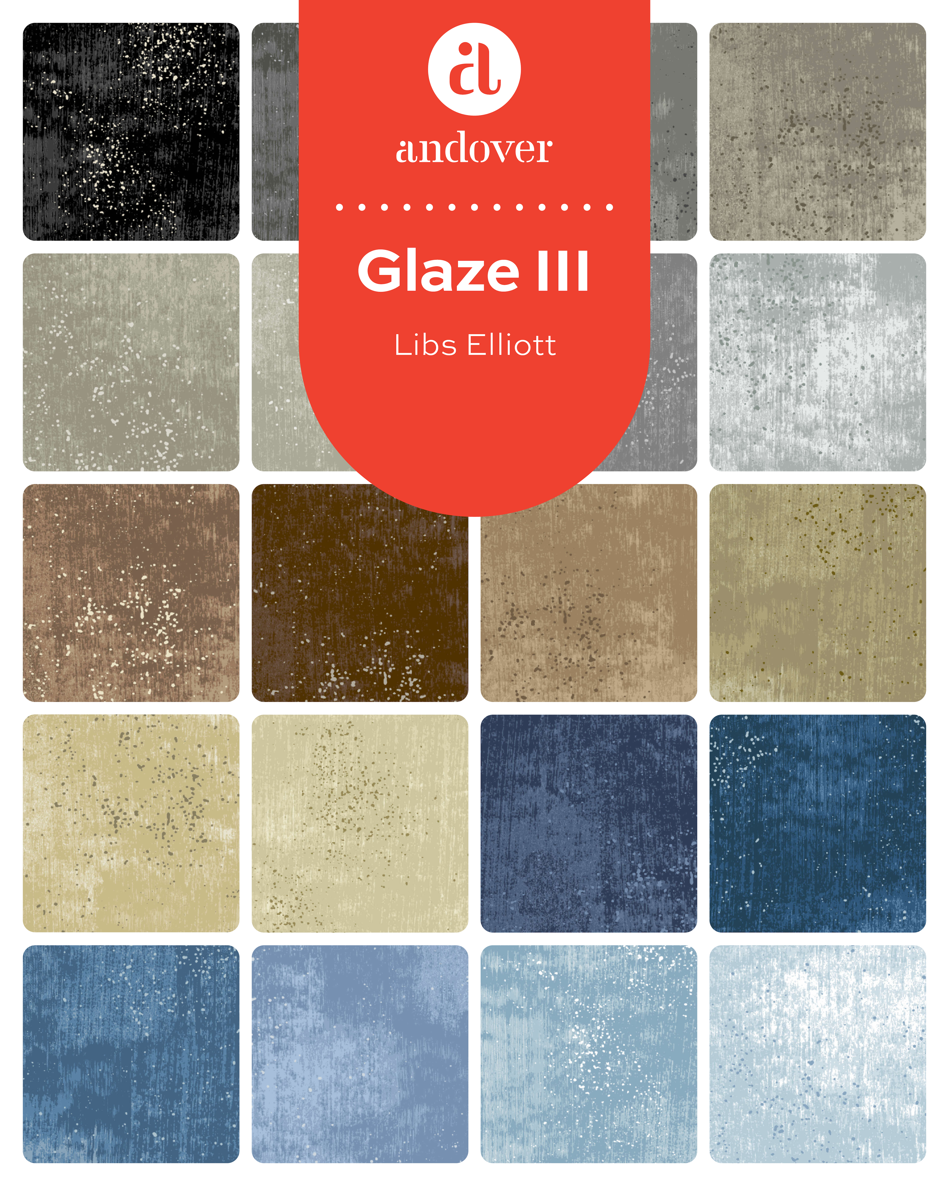 Glaze III | Ash by Libs Elliott for Andover Fabrics | A-830-C1