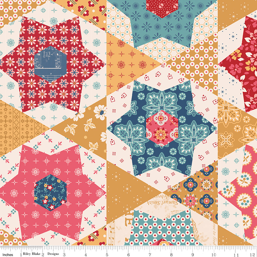 Americana | Stars 57/58" Home Decor Multi by Lori Holt for Riley Blake | HD16101-MULTI