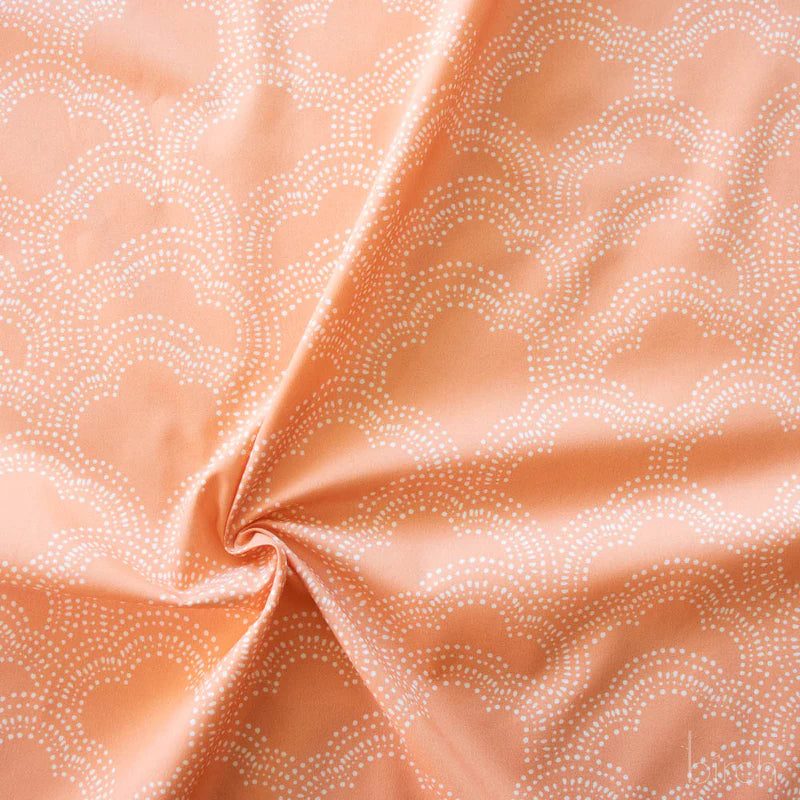 Homestead | Clouds - Apricot by Emily Isabella for Birch Fabrics | EI-32-APRICOT | 100% Organic Cotton