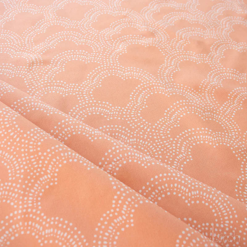 Homestead | Clouds - Apricot by Emily Isabella for Birch Fabrics | EI-32-APRICOT | 100% Organic Cotton