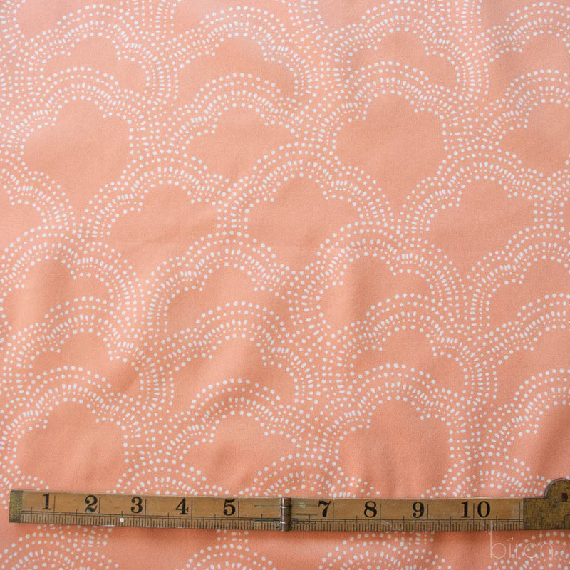 Homestead | Clouds - Apricot by Emily Isabella for Birch Fabrics | EI-32-APRICOT | 100% Organic Cotton