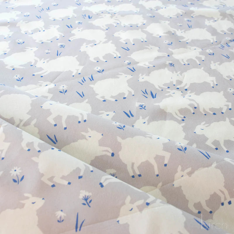 Homestead | Little Lamb - Fog by Emily Isabella for Birch Fabrics | EI-34-FOG | 100% Organic Cotton