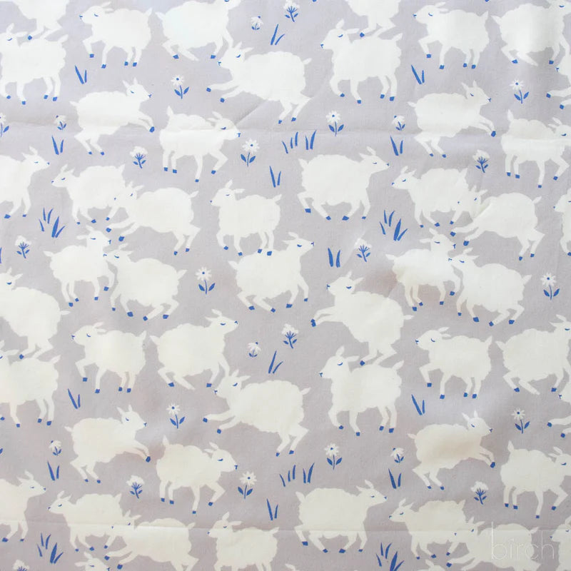 Homestead | Little Lamb - Fog by Emily Isabella for Birch Fabrics | EI-34-FOG | 100% Organic Cotton