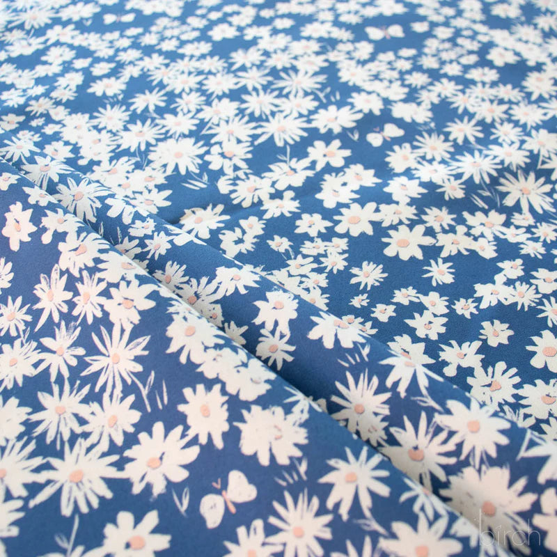 Homestead | Daisy Bed - Storm by Emily Isabella for Birch Fabrics | EI-31-STORM | 100% Organic Cotton
