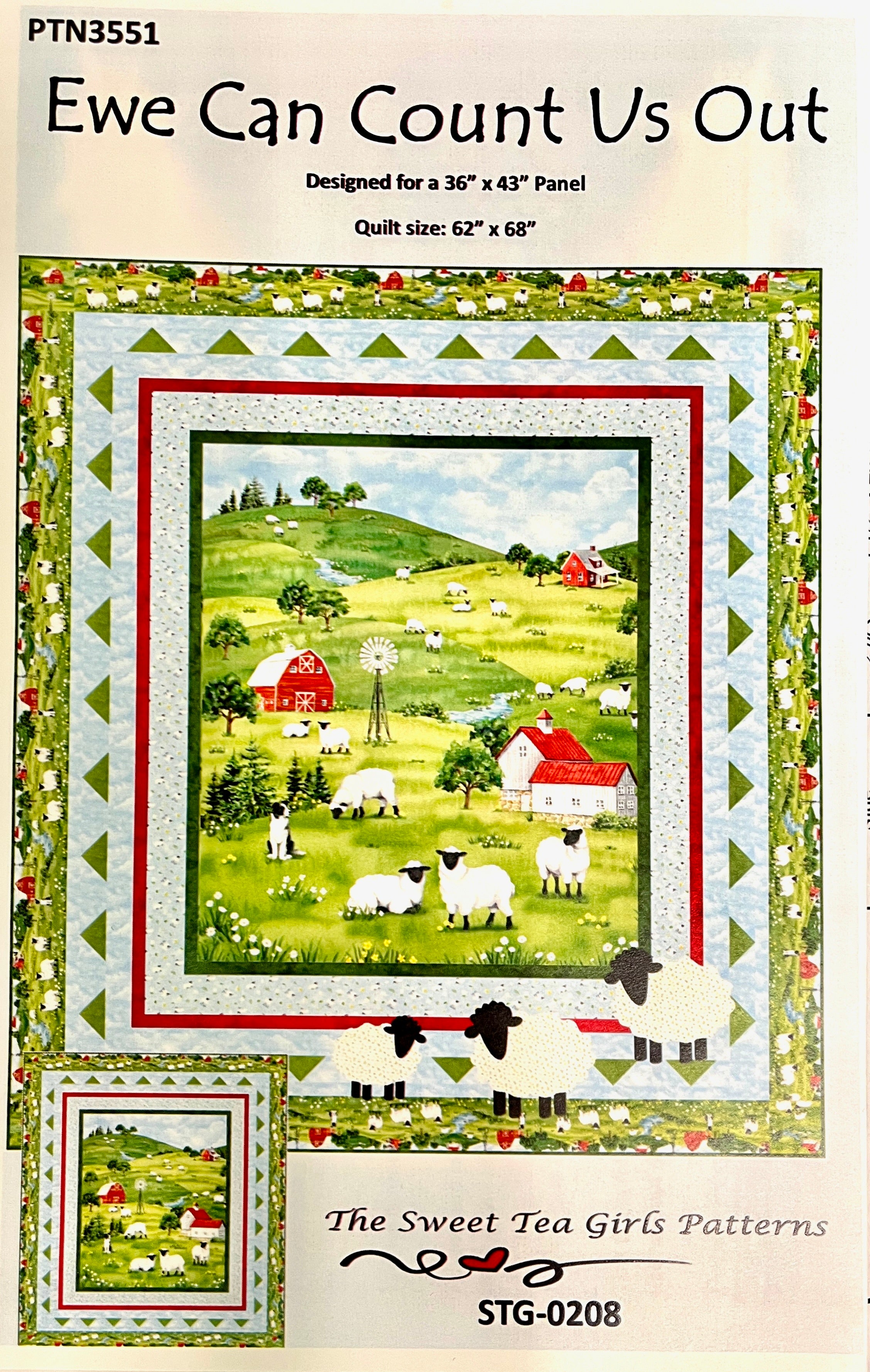 Ewe Can Count Us Out Quilt Pattern by The Sweet Tea Girls | 68" x 74"