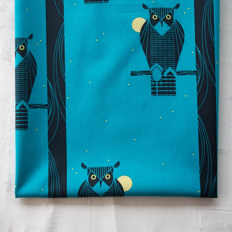 Iconic Vol. 2 | Moon Owl by Charley Harper for Birch Fabrics | CH-234 | 100% Organic Cotton