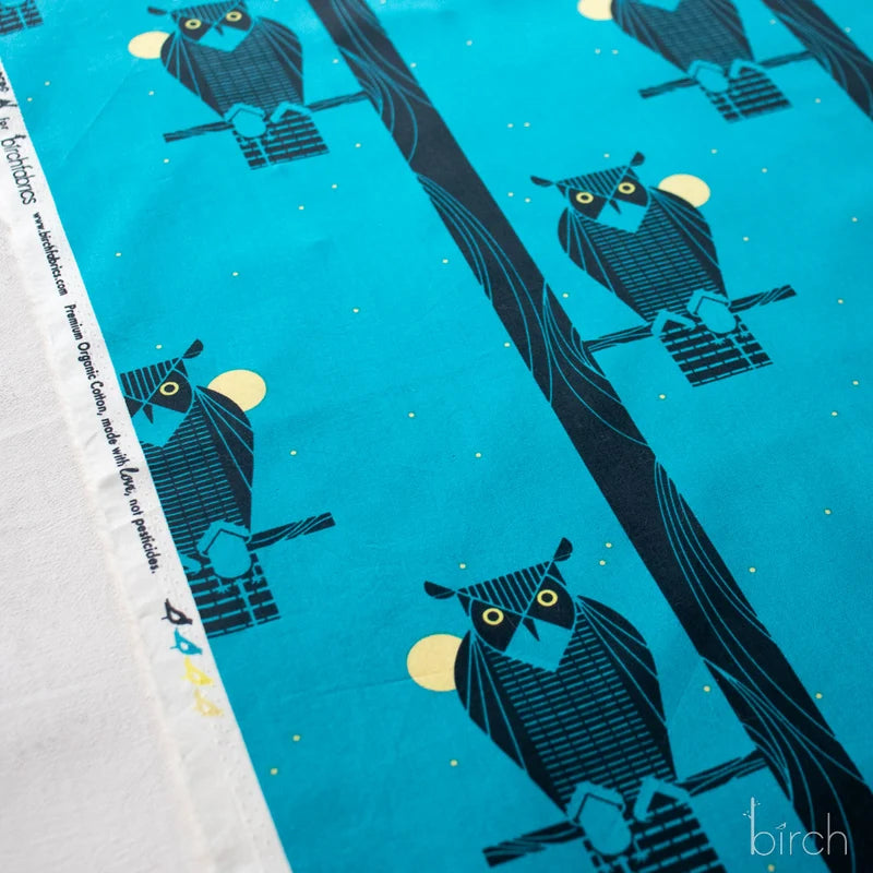 Iconic Vol. 2 | Moon Owl by Charley Harper for Birch Fabrics | CH-234 | 100% Organic Cotton