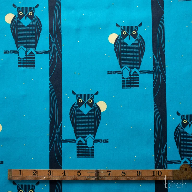 Iconic Vol. 2 | Moon Owl by Charley Harper for Birch Fabrics | CH-234 | 100% Organic Cotton