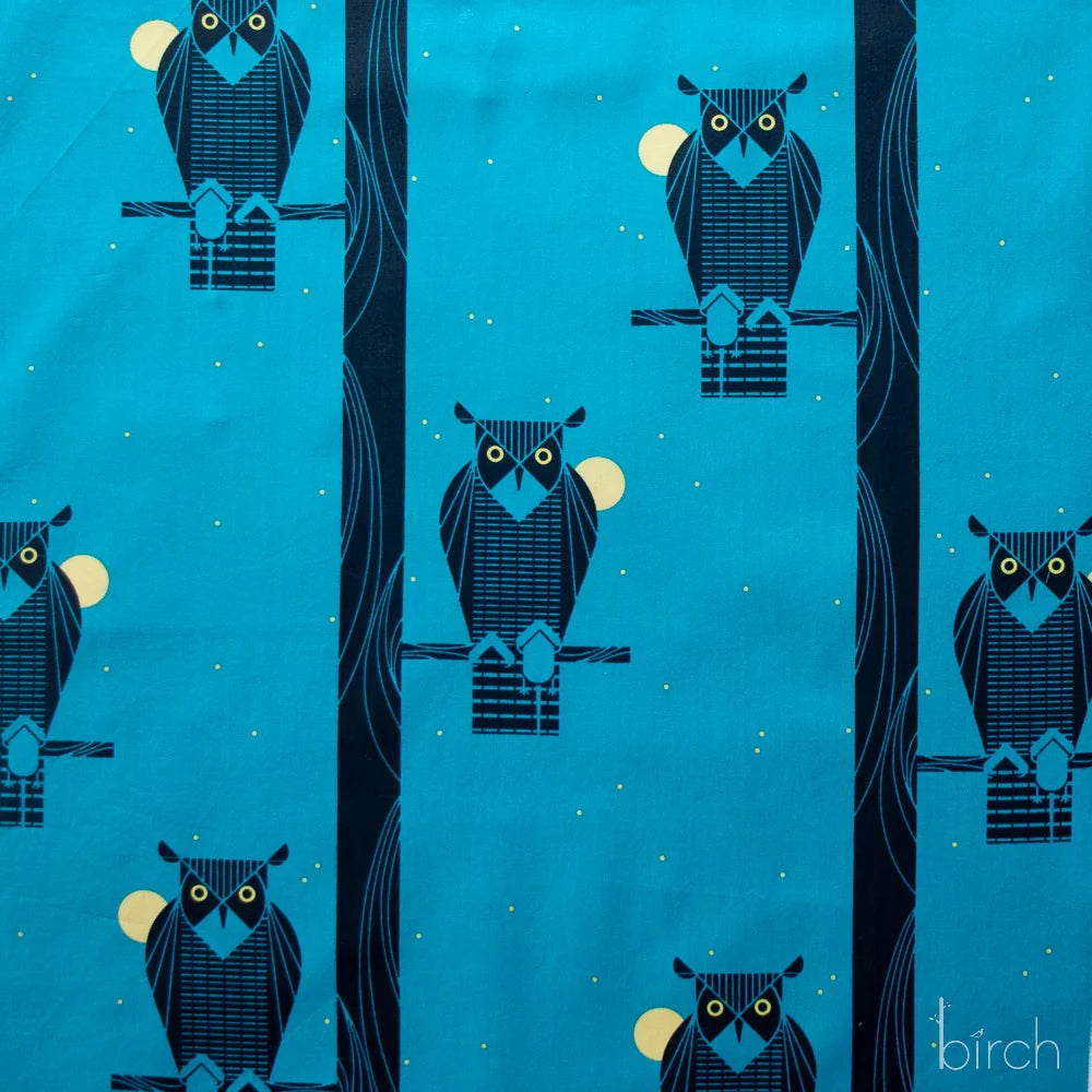Iconic Vol. 2 | Moon Owl by Charley Harper for Birch Fabrics | CH-234 | 100% Organic Cotton