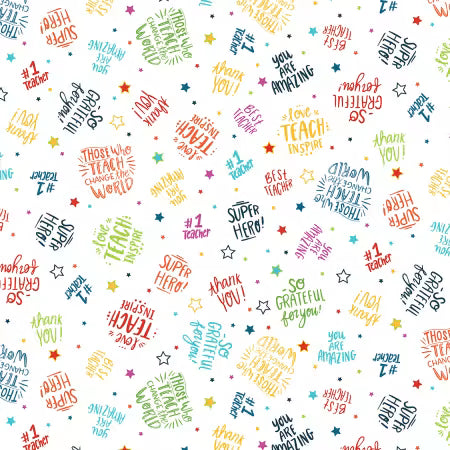 Love, Teach, Inspire | 5" Charm Pack by Arrolyn Weiderhold for P&B Textiles | 42 pcs