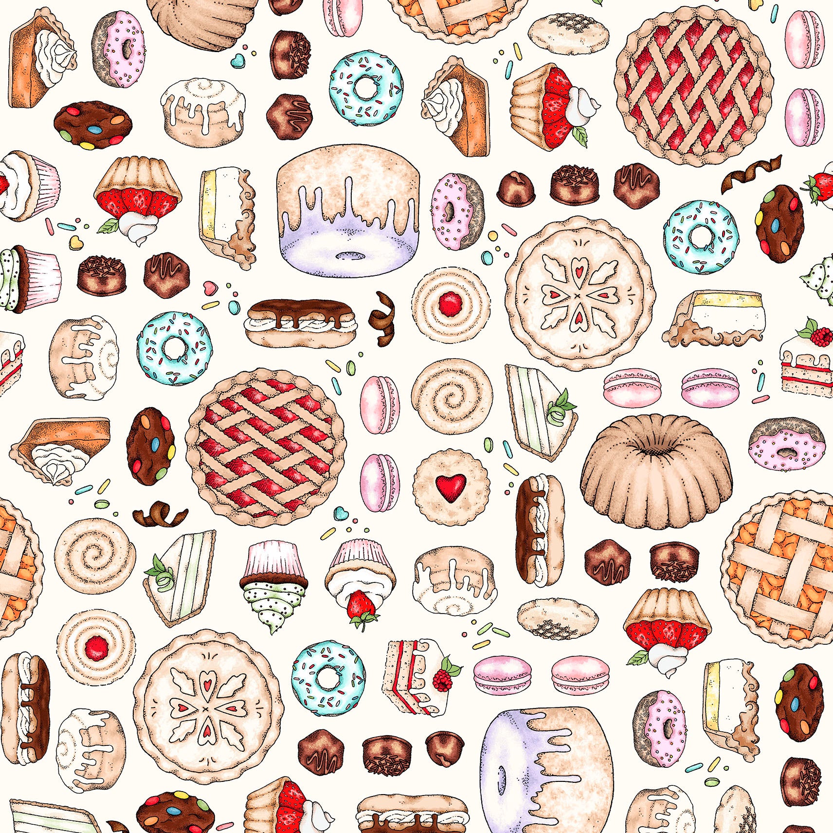 Dessert First | Desserts - Cream by Kris Lammers for Maywood Studio | MAS11220-E