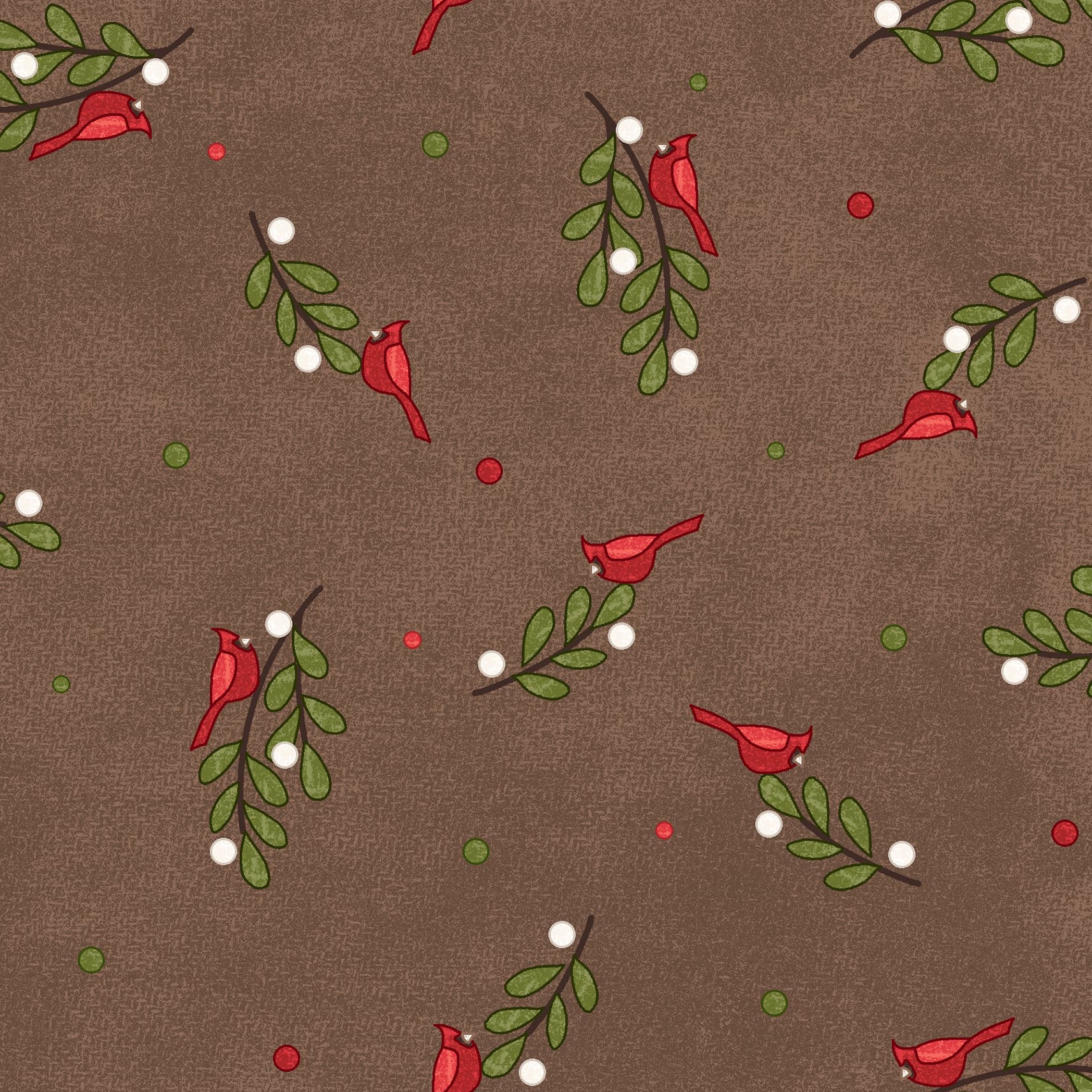 Snowtop Mountain Flannel | Bunches - Brown by Bonnie Sullivan for Maywood Studio | MASF11164-A | 100% Cotton Flannel