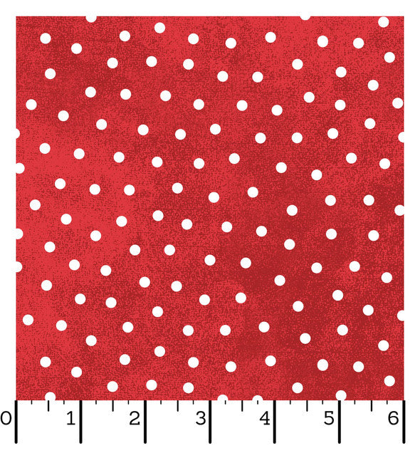 Snowtop Mountain Flannel | Dots - Red by Bonnie Sullivan for Maywood Studio | MASF18506-R2 | 100% Cotton Flannel
