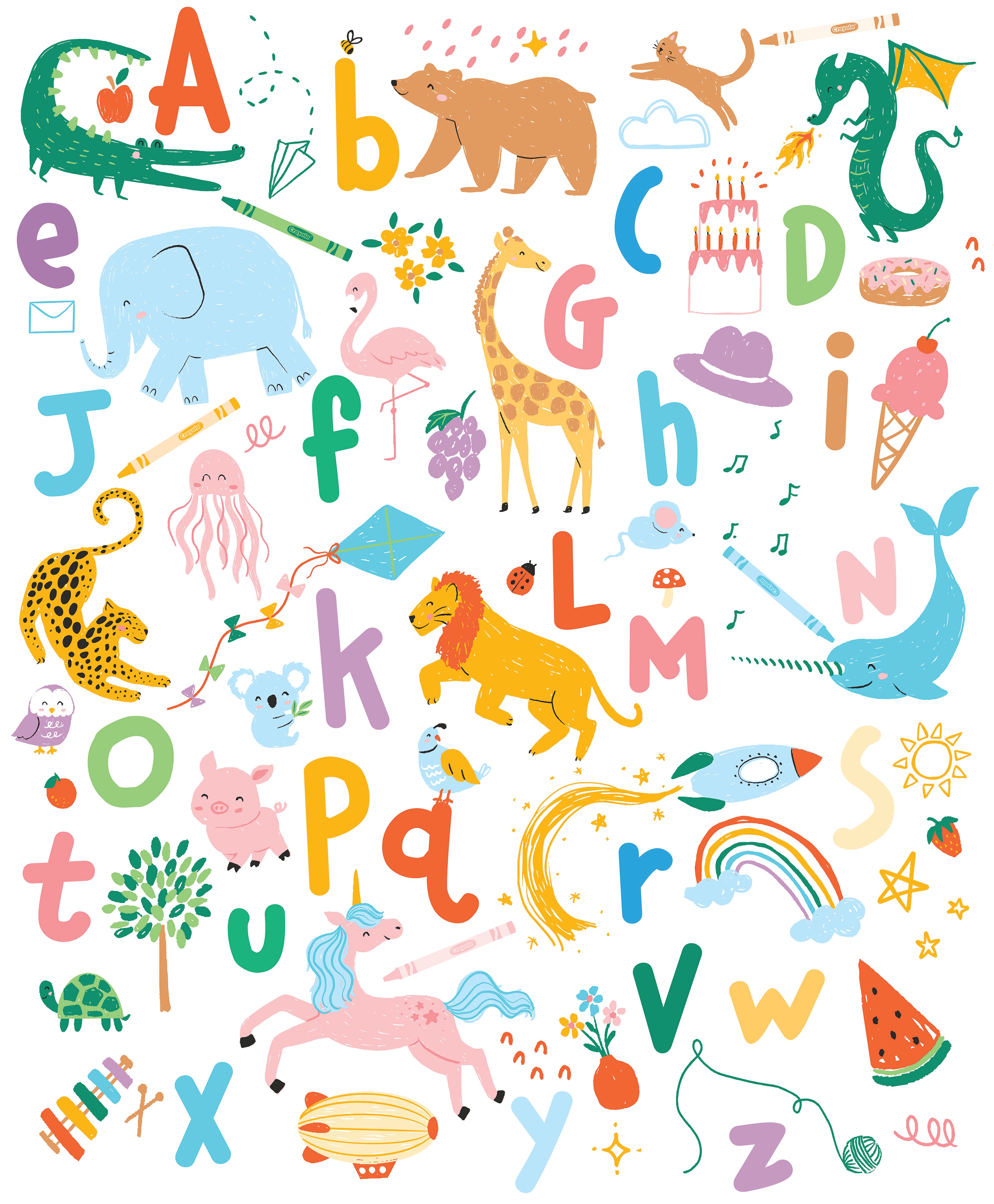 Get Your Cray-On | 36" Panel by Crayola for Riley Blake | P15416-PANEL