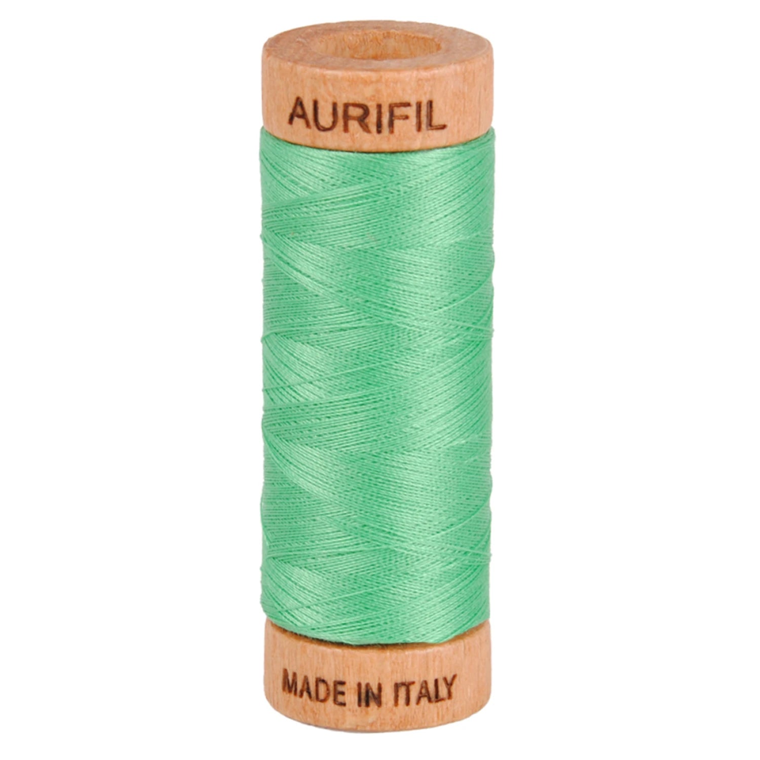Aurifil 80wt 2-Ply Cotton Thread | Light Emerald (#2860) | 300 yds
