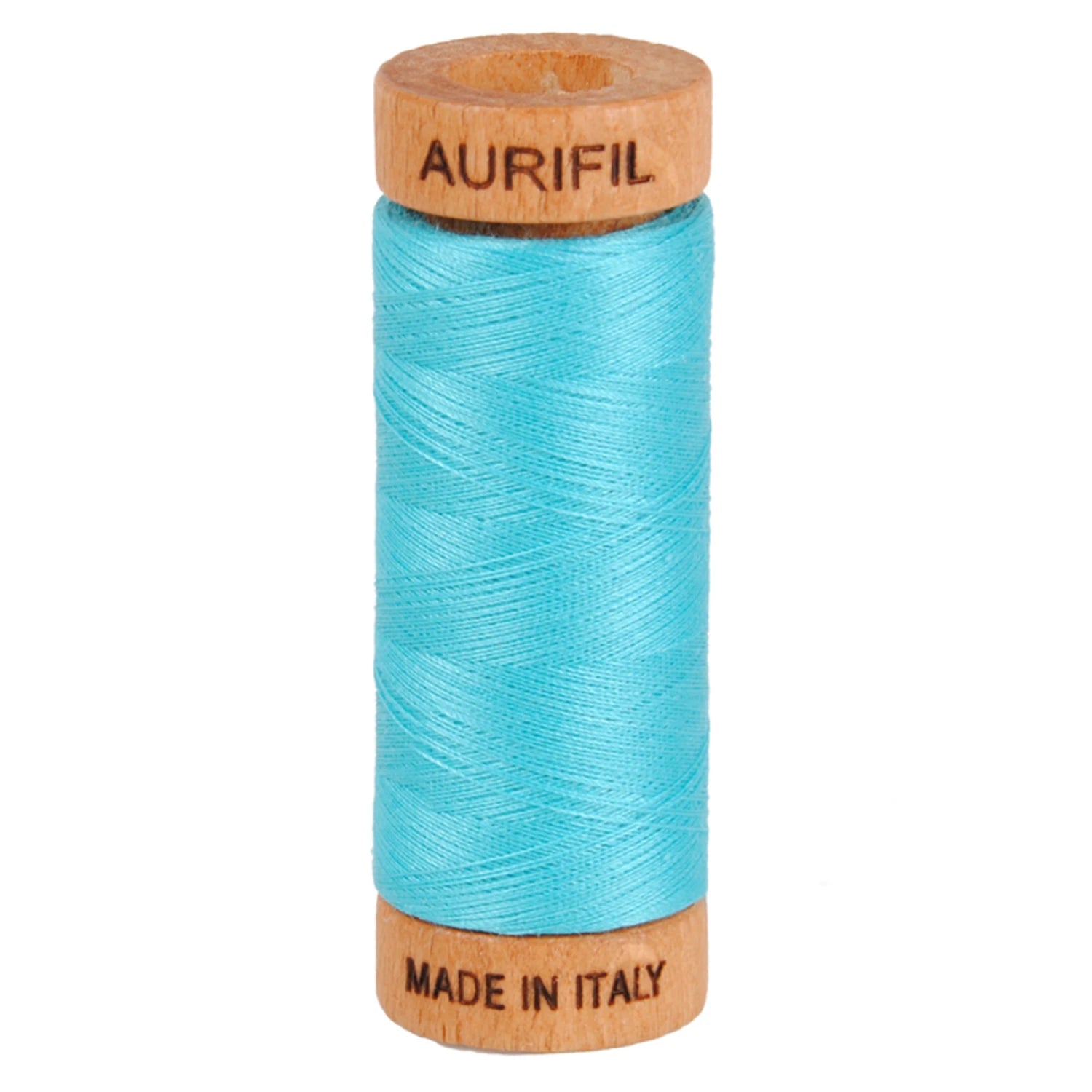 Aurifil 80wt 2-Ply Cotton Thread | Bright Turquoise (#5005) | 300 yds