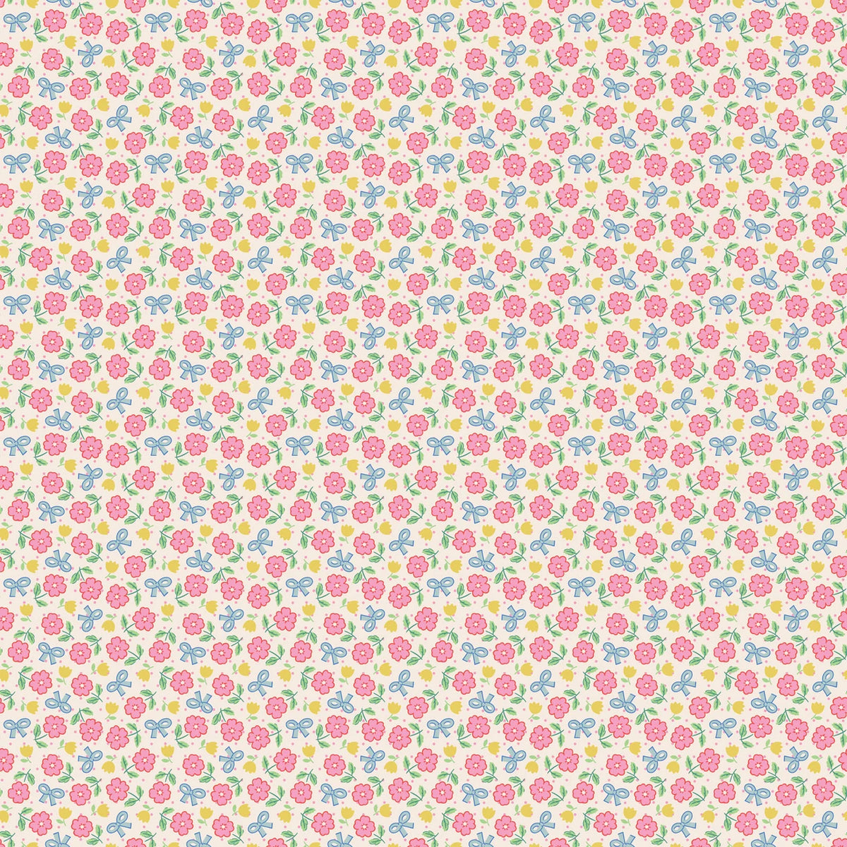 Bluebells & Buttercups | Pink Hey Darlin by Elea Lutz for Poppie Cotton | BL26867