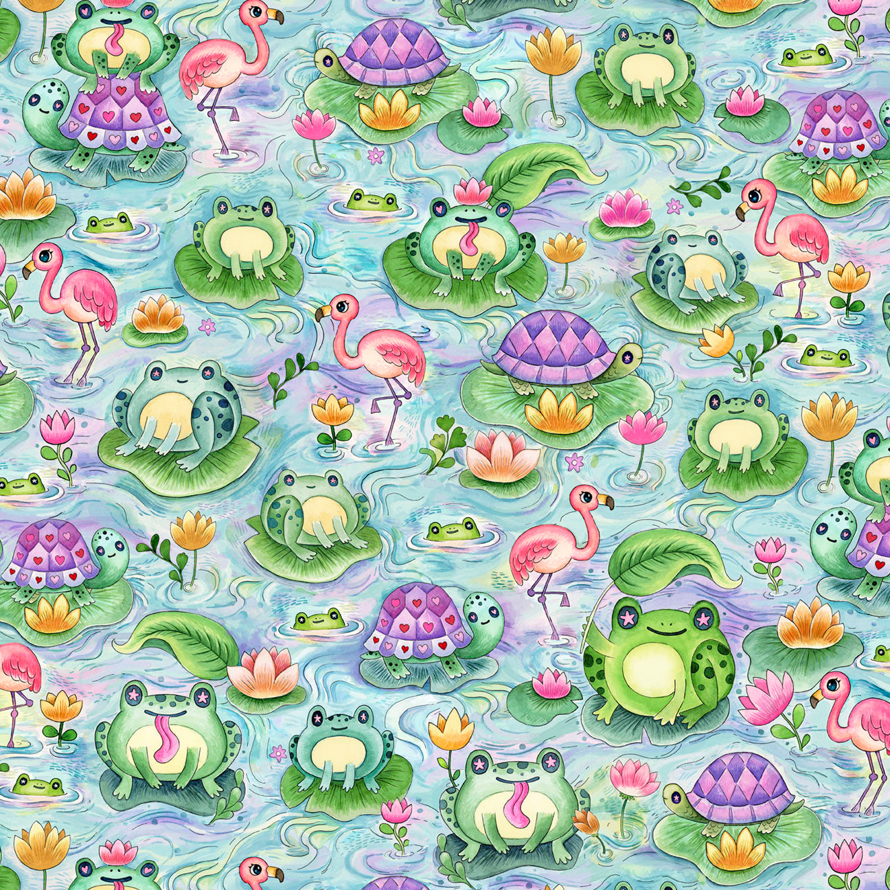 Pondside Pals | Fat Quarter Bundle by Jeremiah Ketner for P&B Textiles | 16 pcs