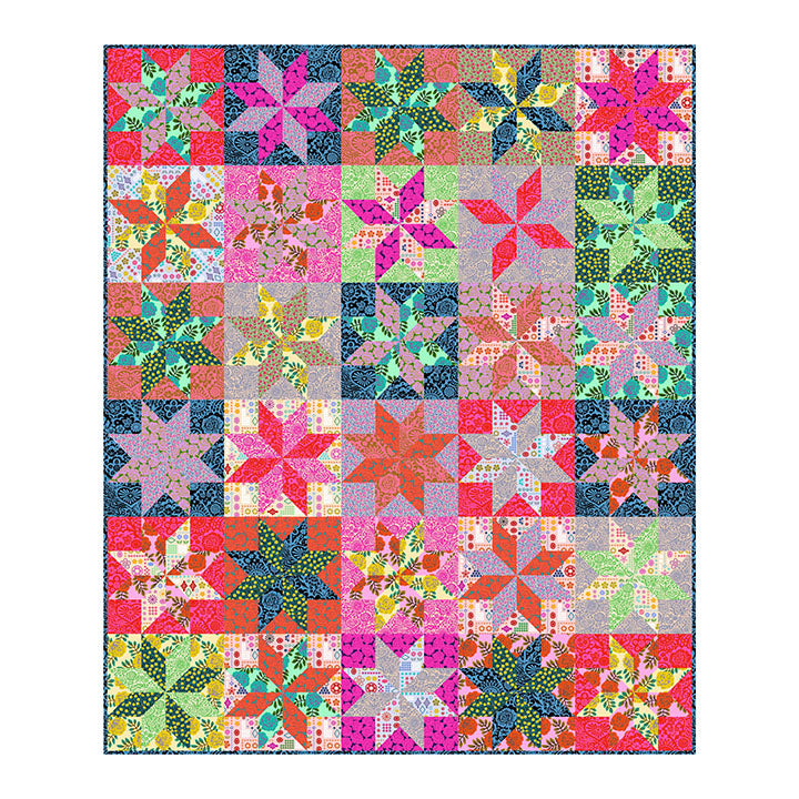 Yesterday Quilt Pattern from Anna Maria Patterns with Acrylic Templates | 60" x 72"