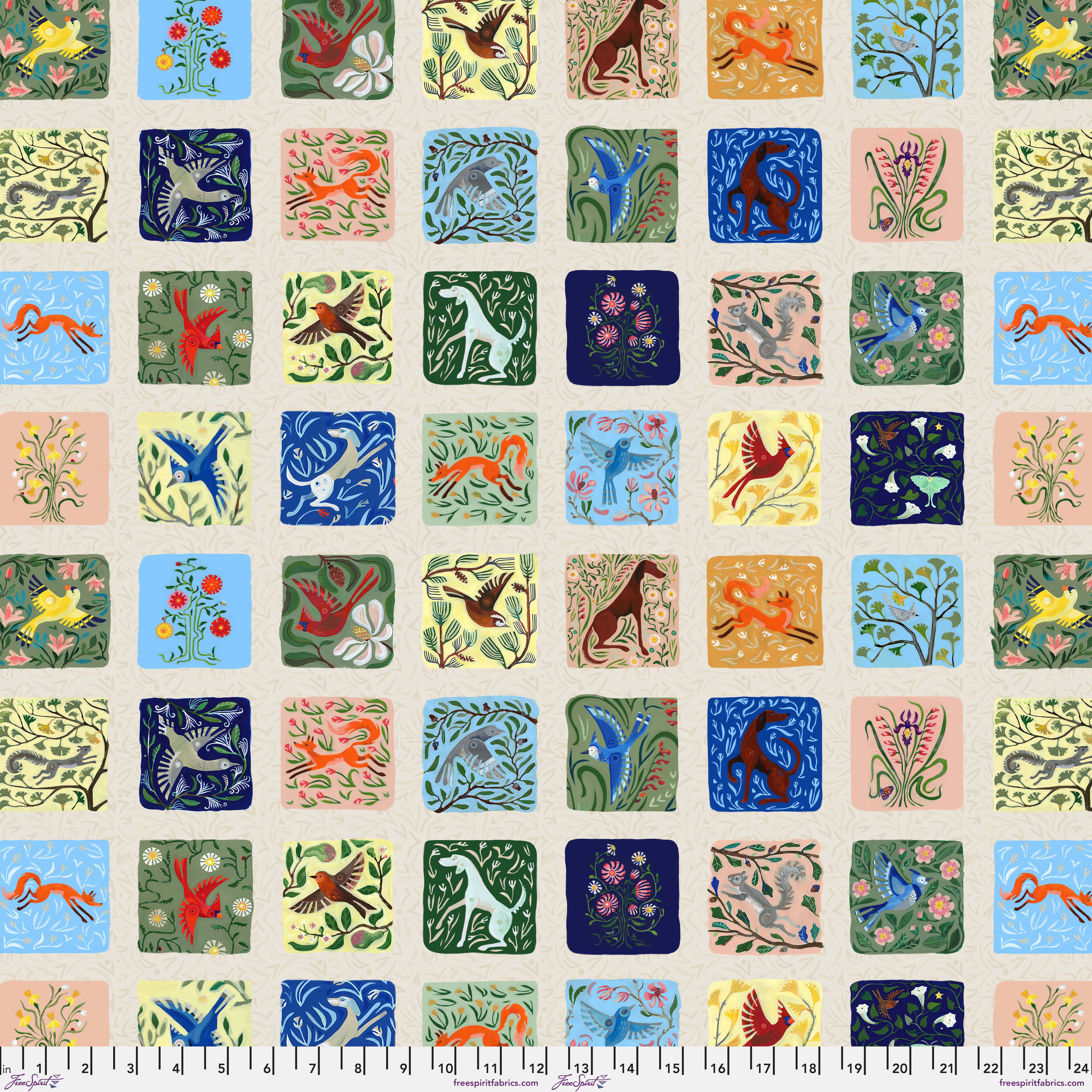 Backyard Wonder | Storytellers Patchwork by Adam Trest for FreeSpirit | PWAT002.TILE