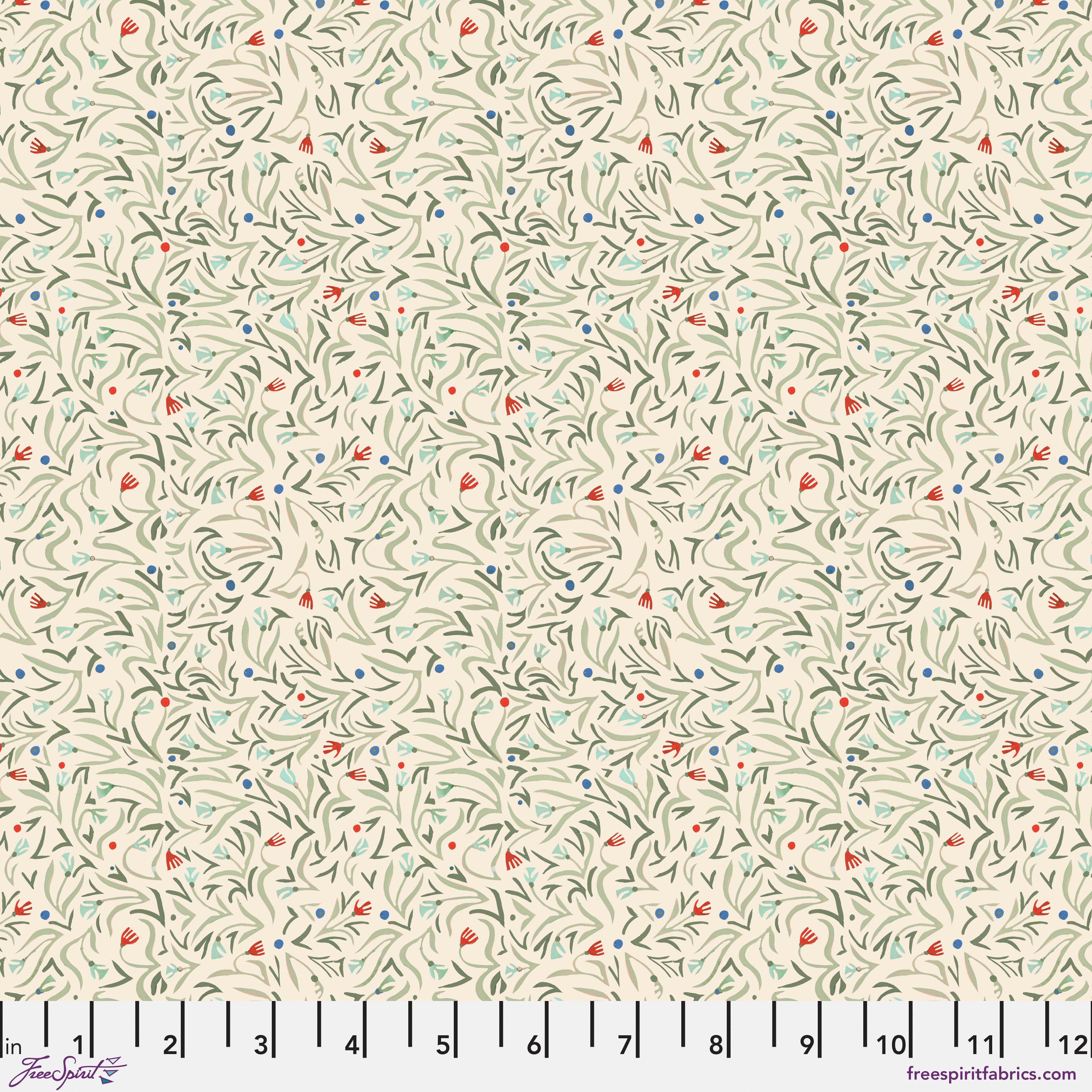 Backyard Wonder | Field of Flowers - Cream by Adam Trest for FreeSpirit | PWAT011.CREAM
