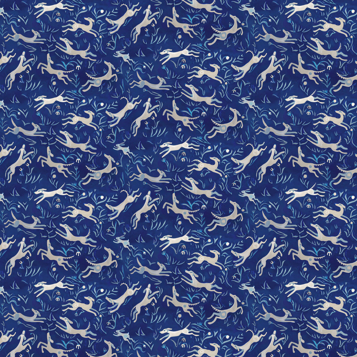 Azul | Chasing Rabbits by Adam Trest for FreeSpirit | PWAT019-AZUL