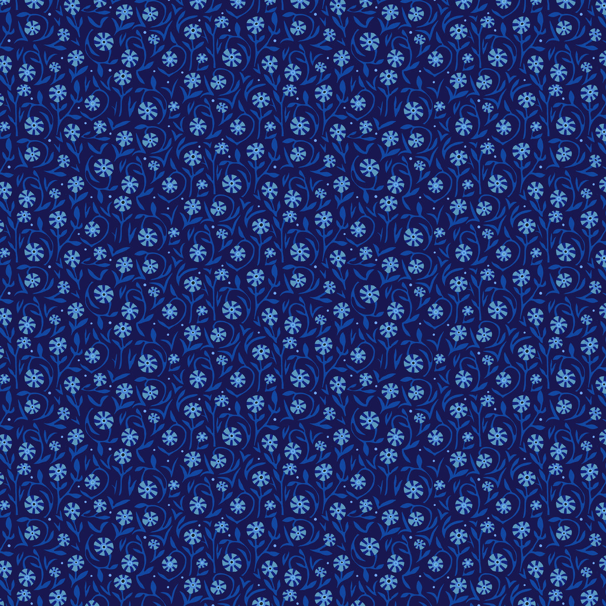 Azul | Fields of Flowers by Adam Trest for FreeSpirit | PWAT023-AZUL
