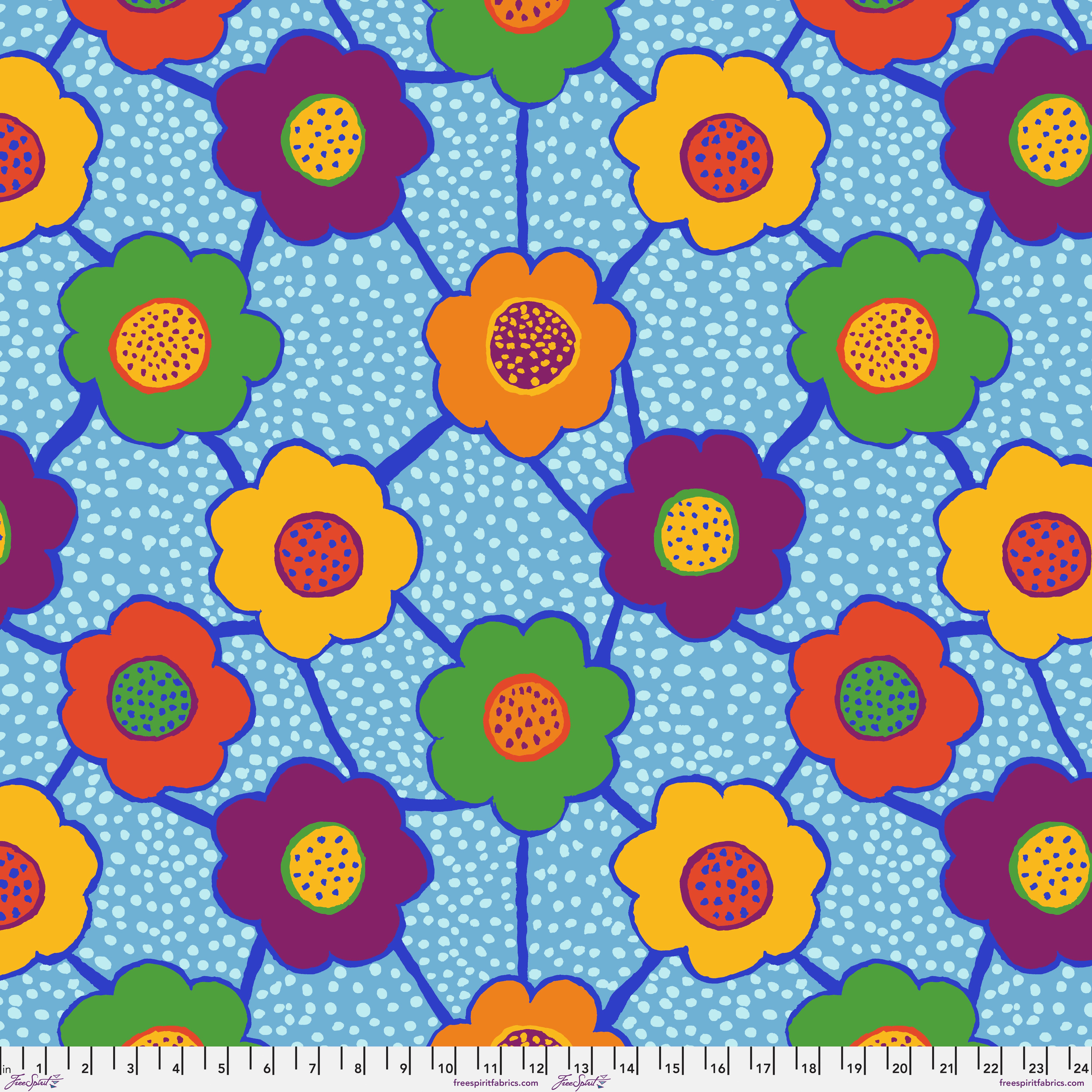 August 2025 | Floral Connections - Jolly by Kaffe Fassett Collective for FreeSpirit | PWBM099.JOLLY