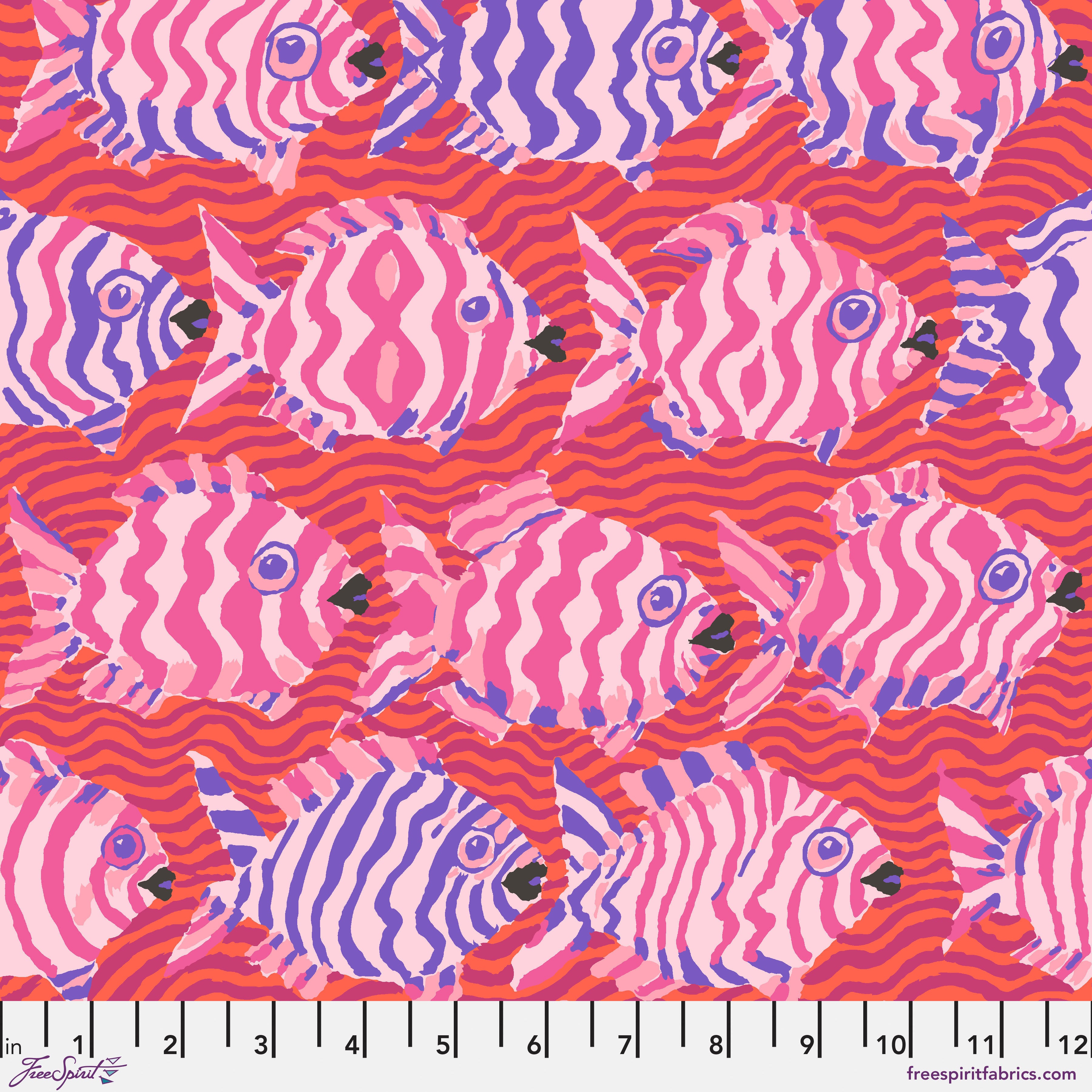 August 2025 | Minnows - Red by Kaffe Fassett Collective for FreeSpirit | PWBM100.RED