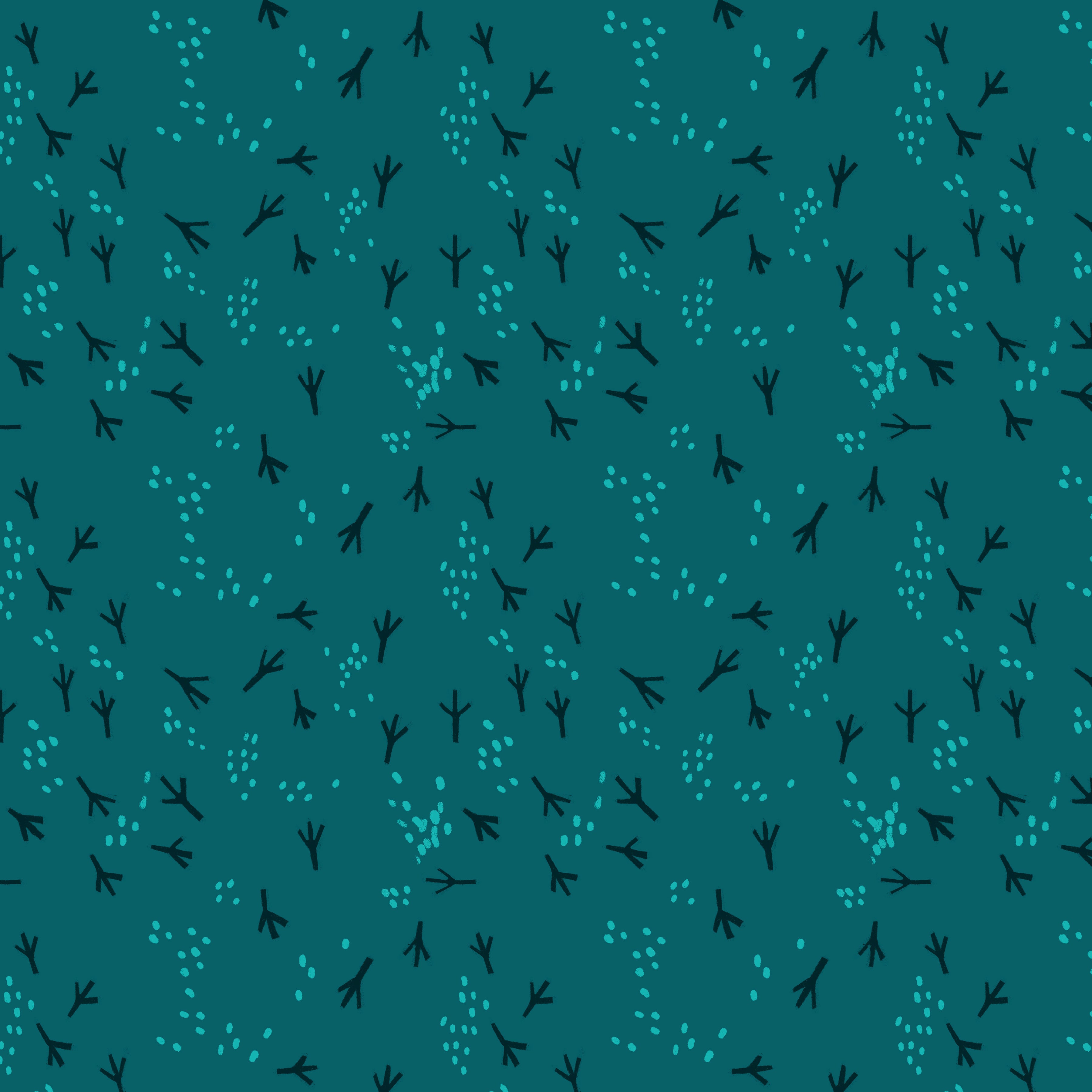 What the Birds Said | Fancy Feet - Teal by Cori Dantini for FreeSpirit | PWCD154.XTEAL