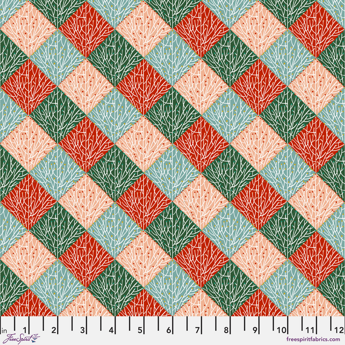 Silent Night | Branch Work - Multi by Cori Dantini for FreeSpirit | PWCD178.XMULTI