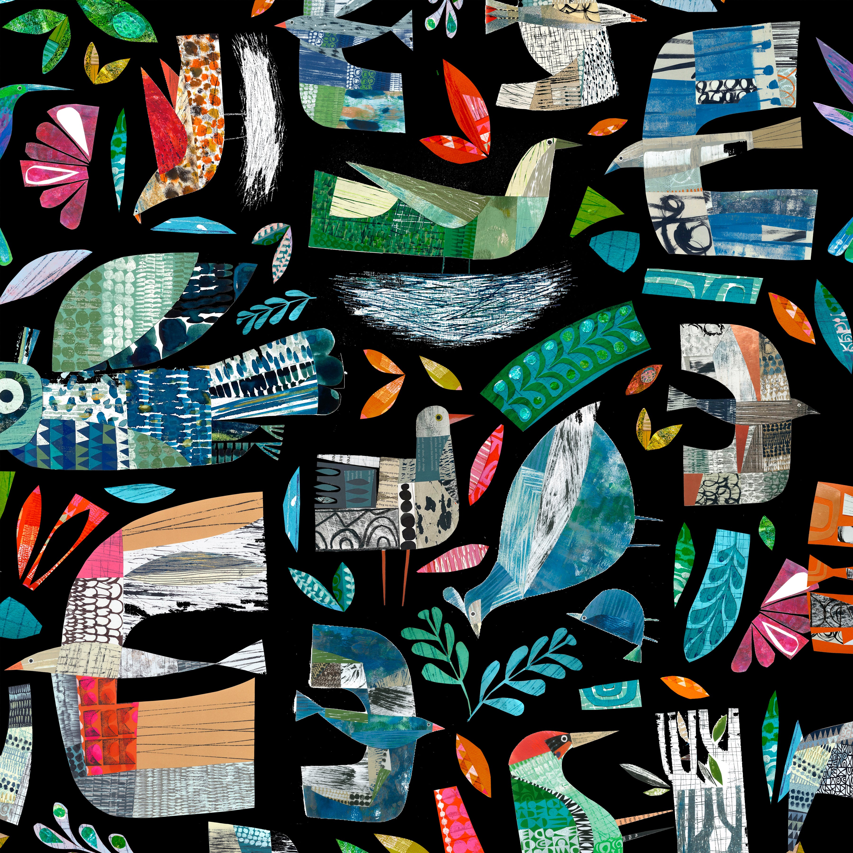 Flying South | Flock Together - Midnight by Clare Youngs for FreeSpirit | PWCY001.MIDNIGHT