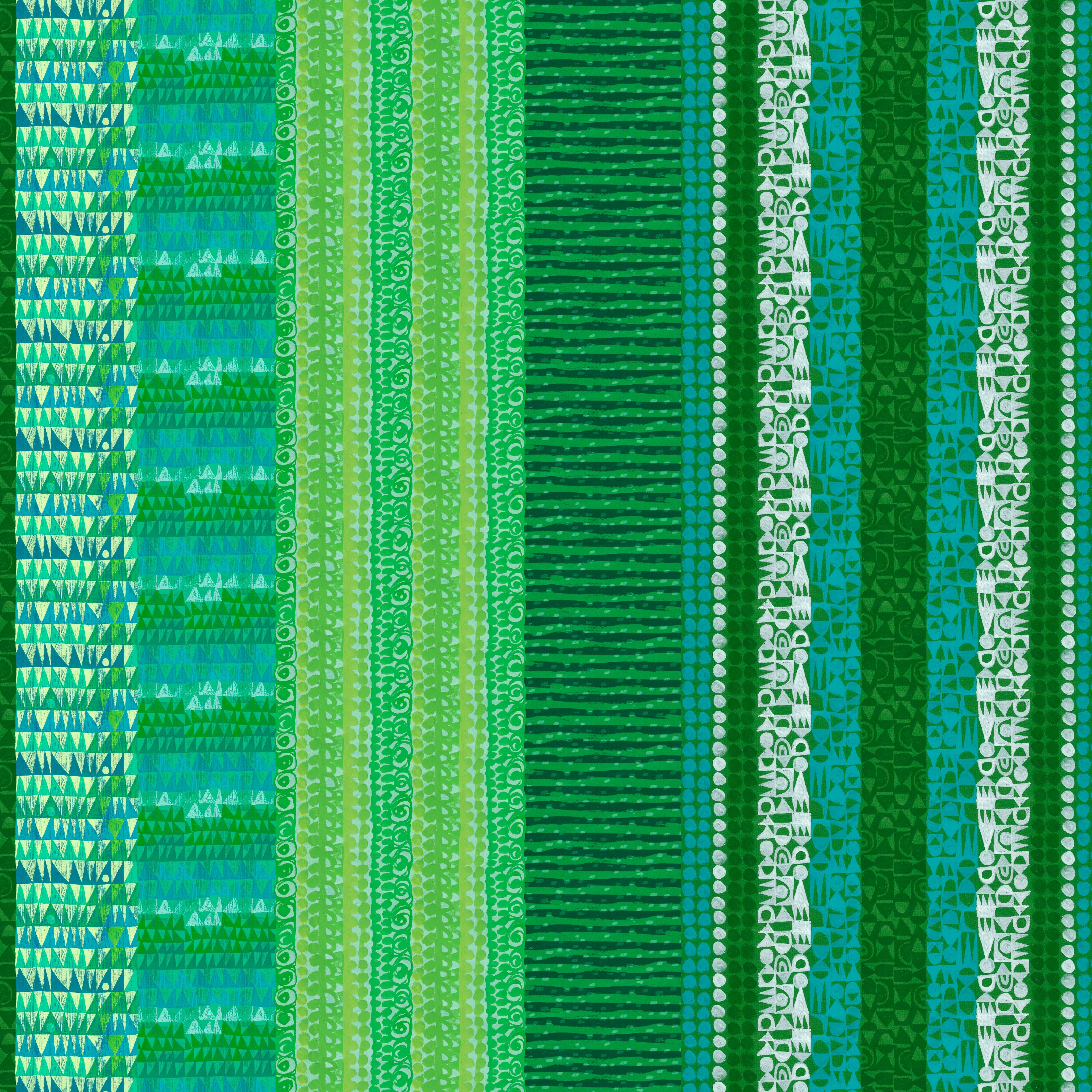 Flying South | Stripes - Sea Green by Clare Youngs for FreeSpirit | PWCY013.SEAGREEN