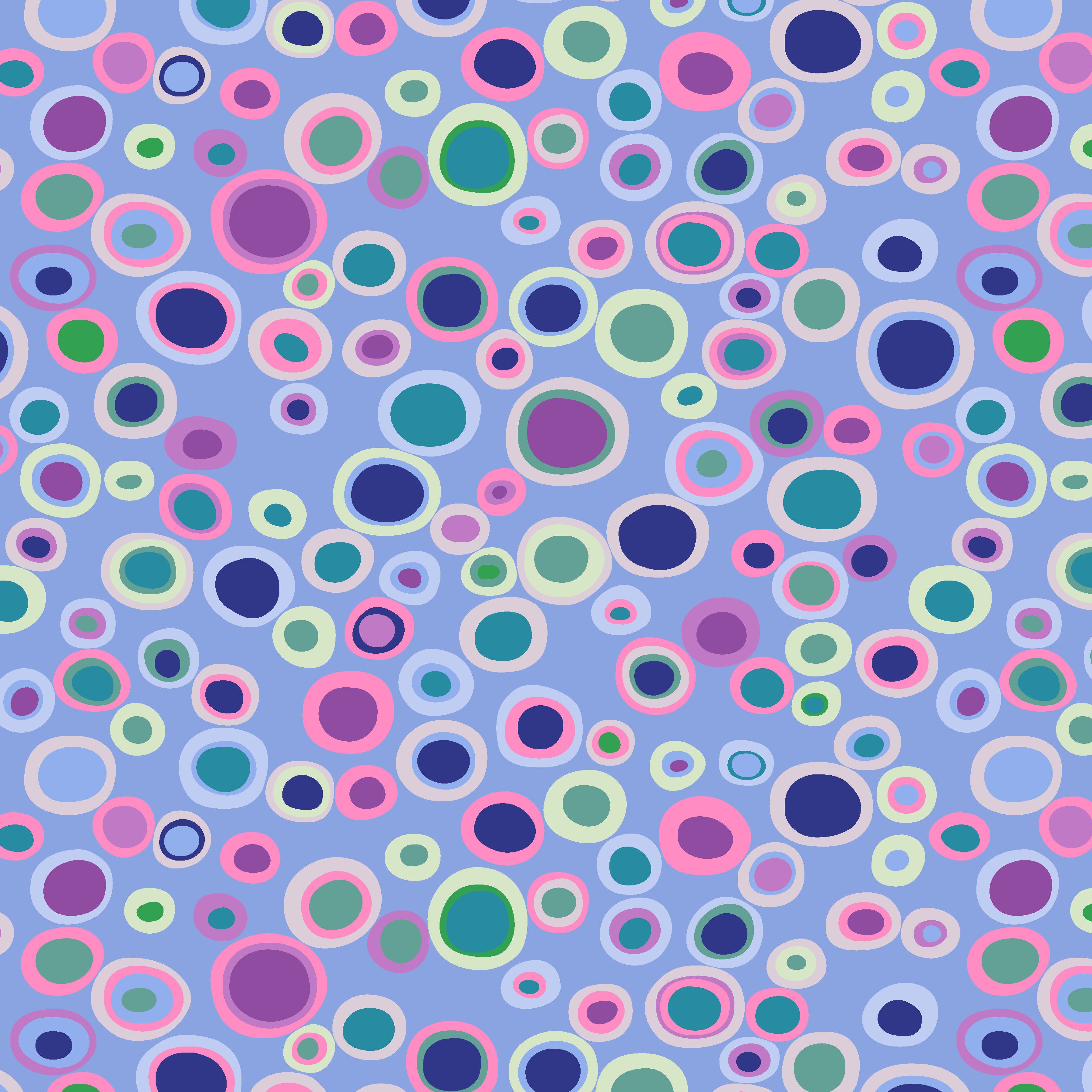 Kaffe: From the Archives | Bubbles - Blue by Kaffe Fassett Collective for FreeSpirit | PWGP015.BLUE