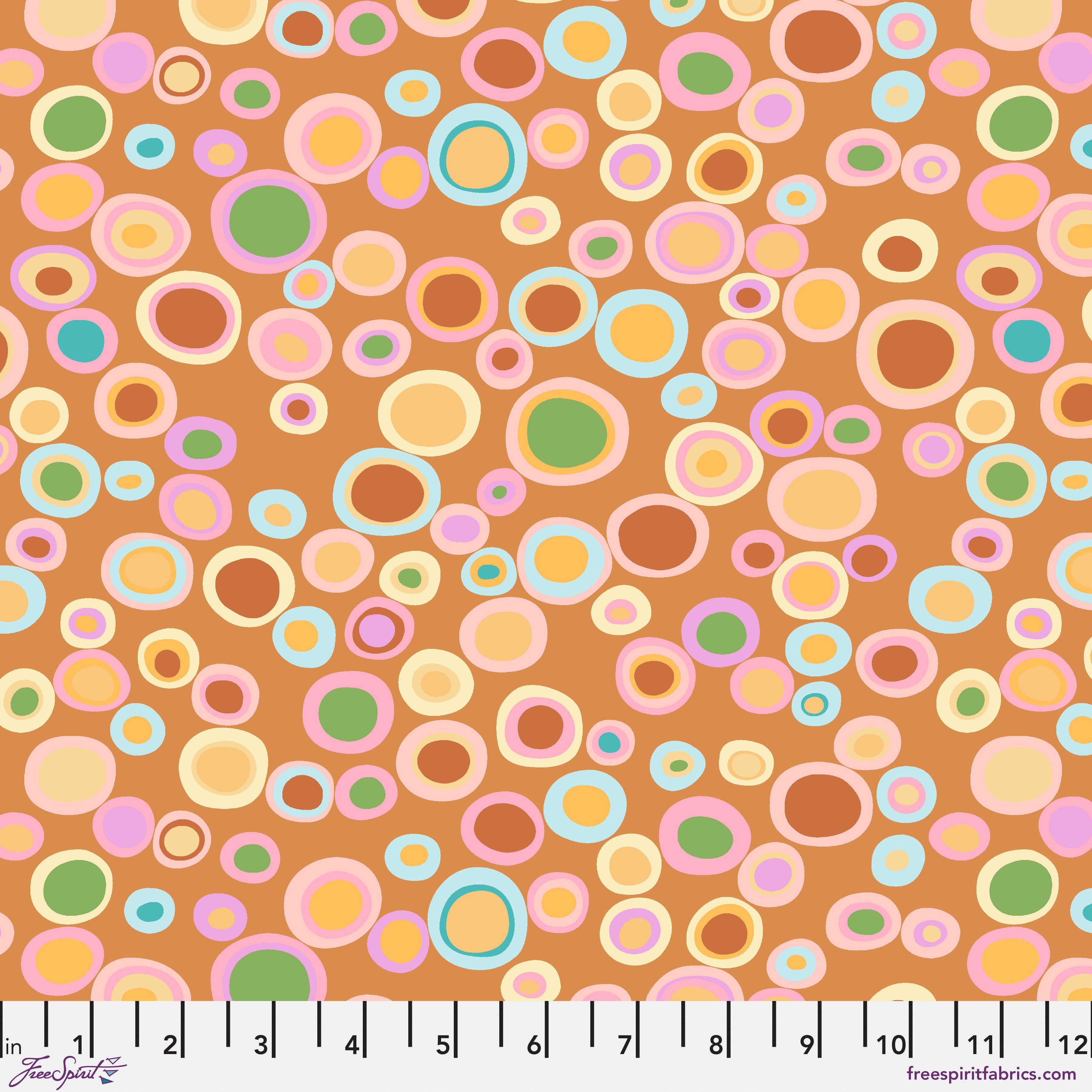 Kaffe: From the Archives | Bubbles - Ochre by Kaffe Fassett Collective for FreeSpirit | PWGP015.OCHRE