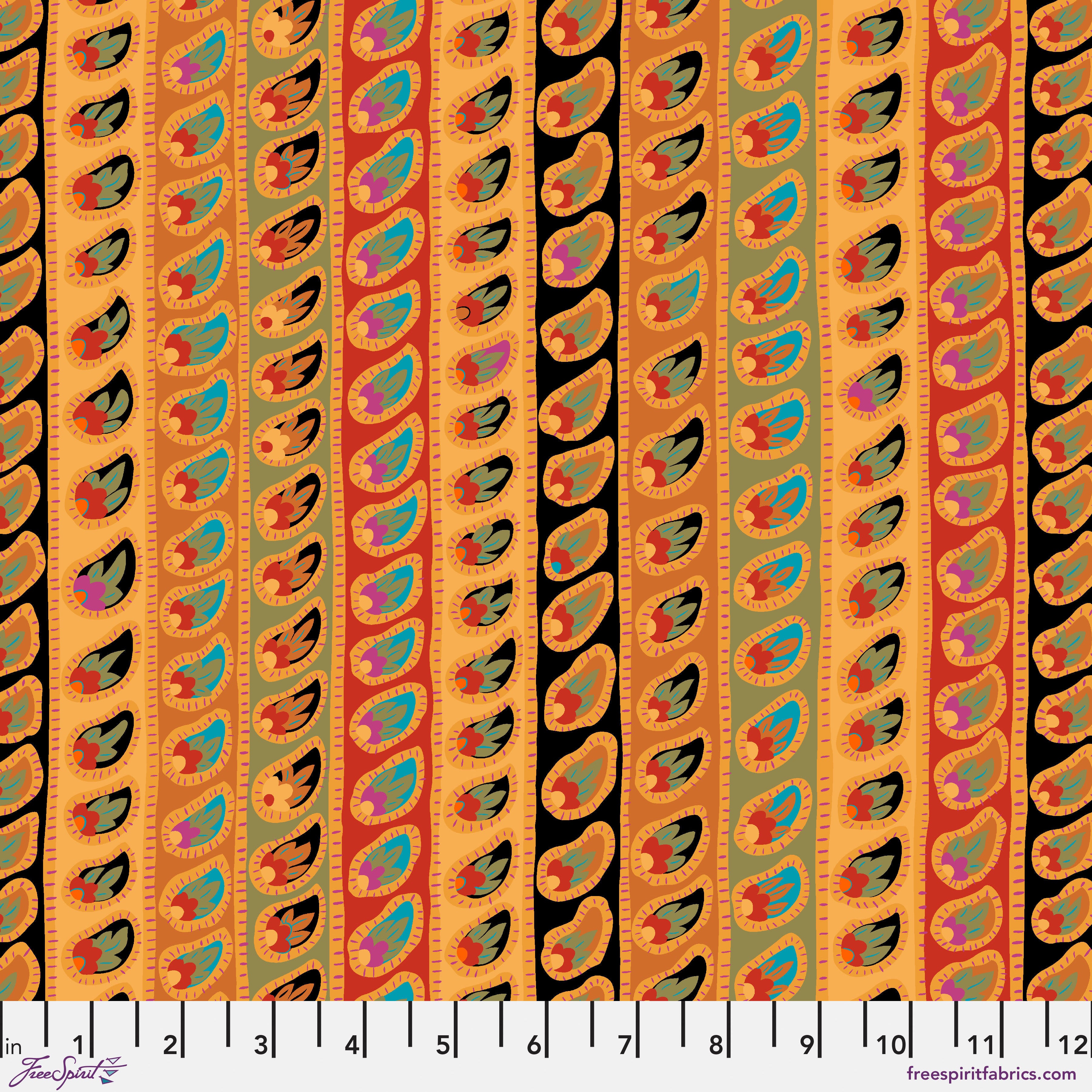 Kaffe: From the Archives | Paisley Stripe - Antique by Kaffe Fassett Collective for FreeSpirit | PWGP032.ANTIQUE