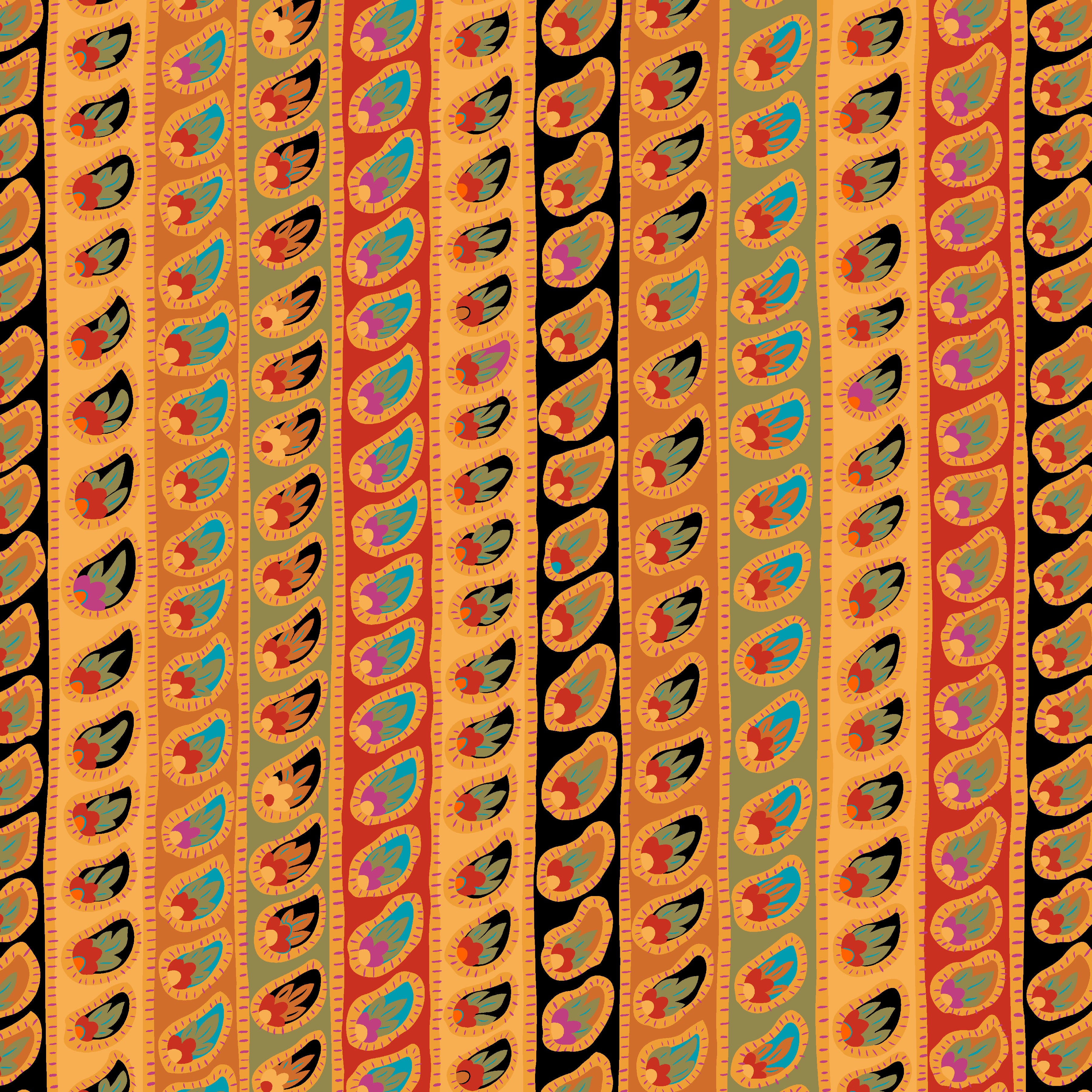 Kaffe: From the Archives | Paisley Stripe - Antique by Kaffe Fassett Collective for FreeSpirit | PWGP032.ANTIQUE