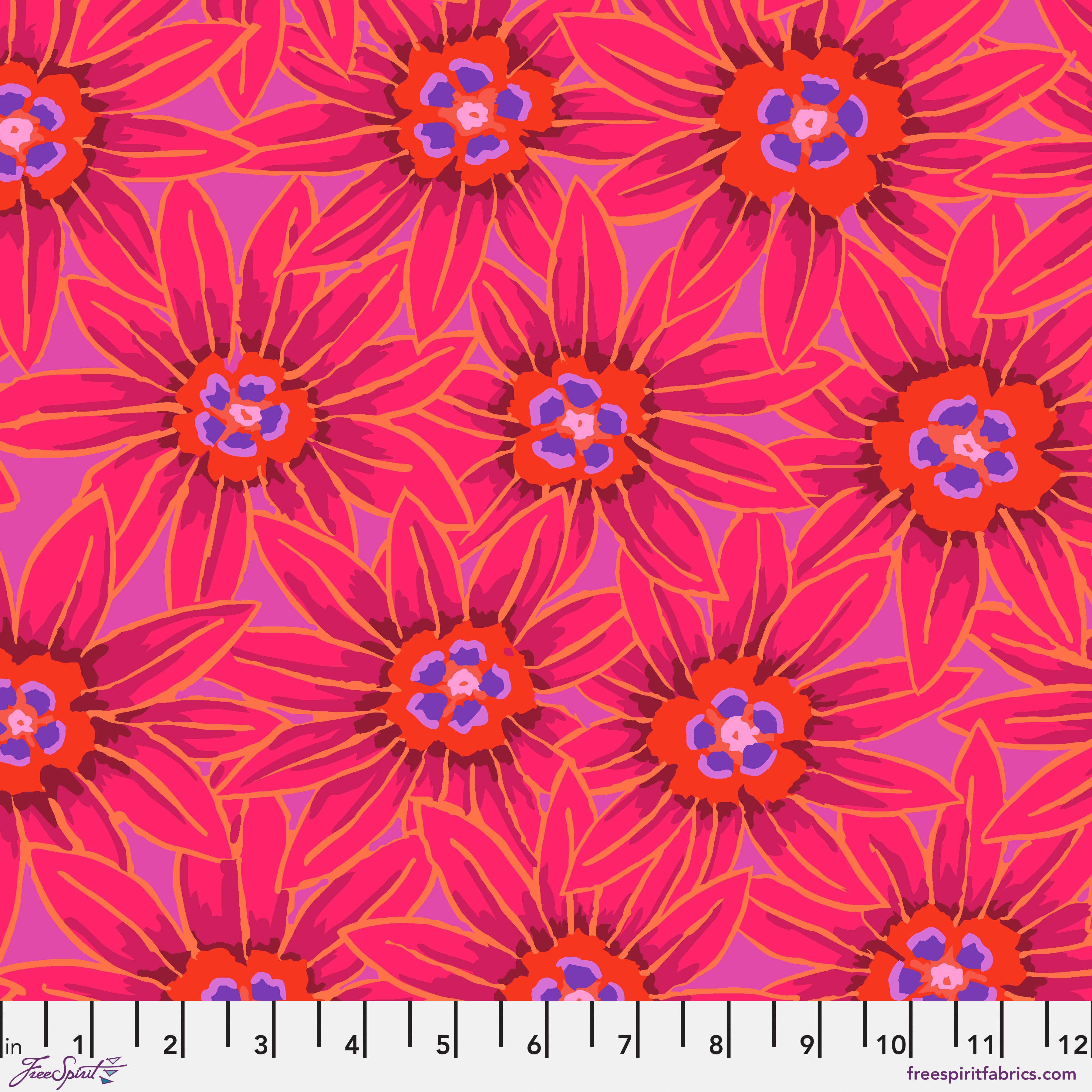 Kaffe: From the Archives | Potentilla - Red by Kaffe Fassett Collective for FreeSpirit | PWGP064.RED