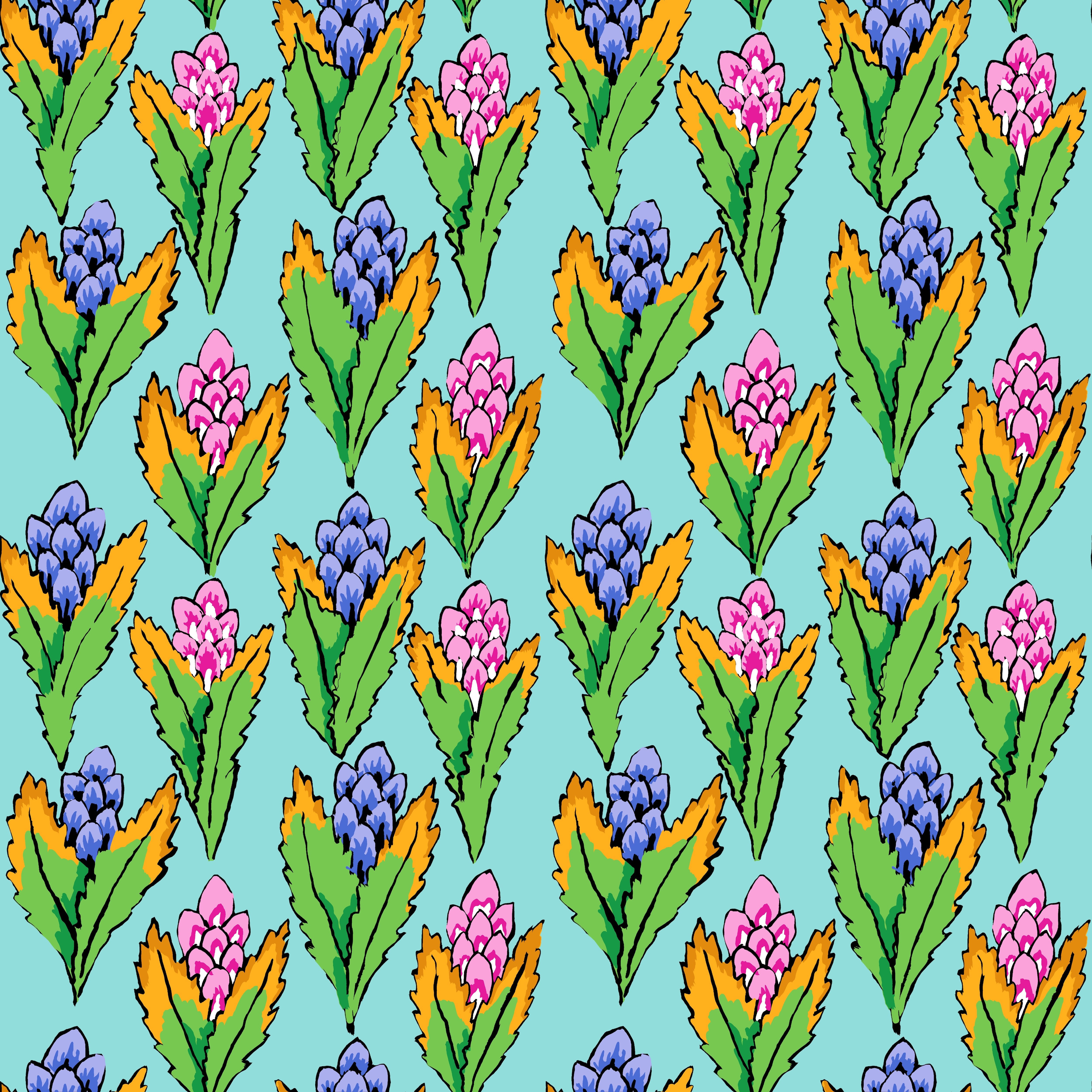 February 2026 | Hyacinth - Duck Egg by Kaffe Fassett Collective for FreeSpirit | PWGP214.DUCKEGG