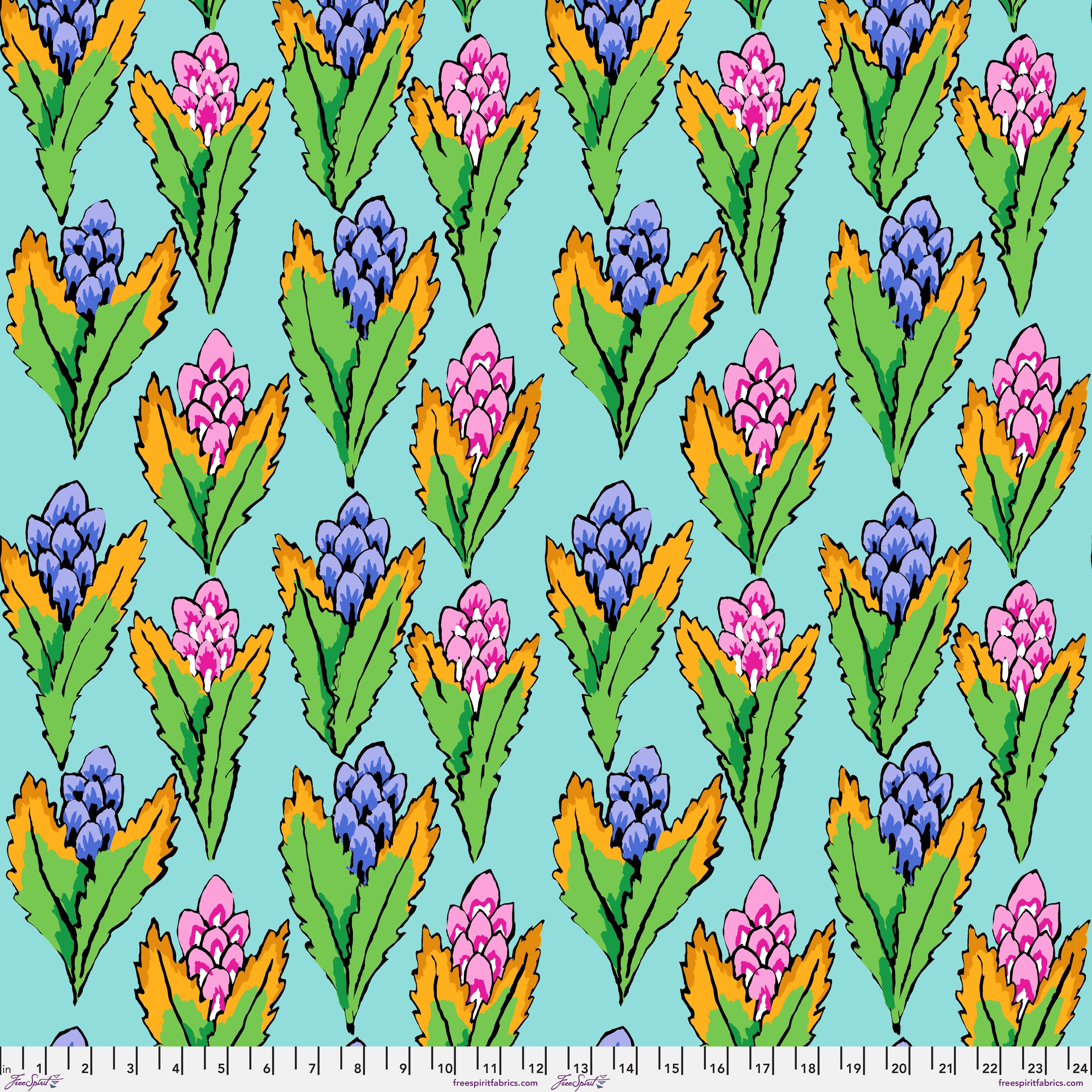 February 2026 | Hyacinth - Duck Egg by Kaffe Fassett Collective for FreeSpirit | PWGP214.DUCKEGG