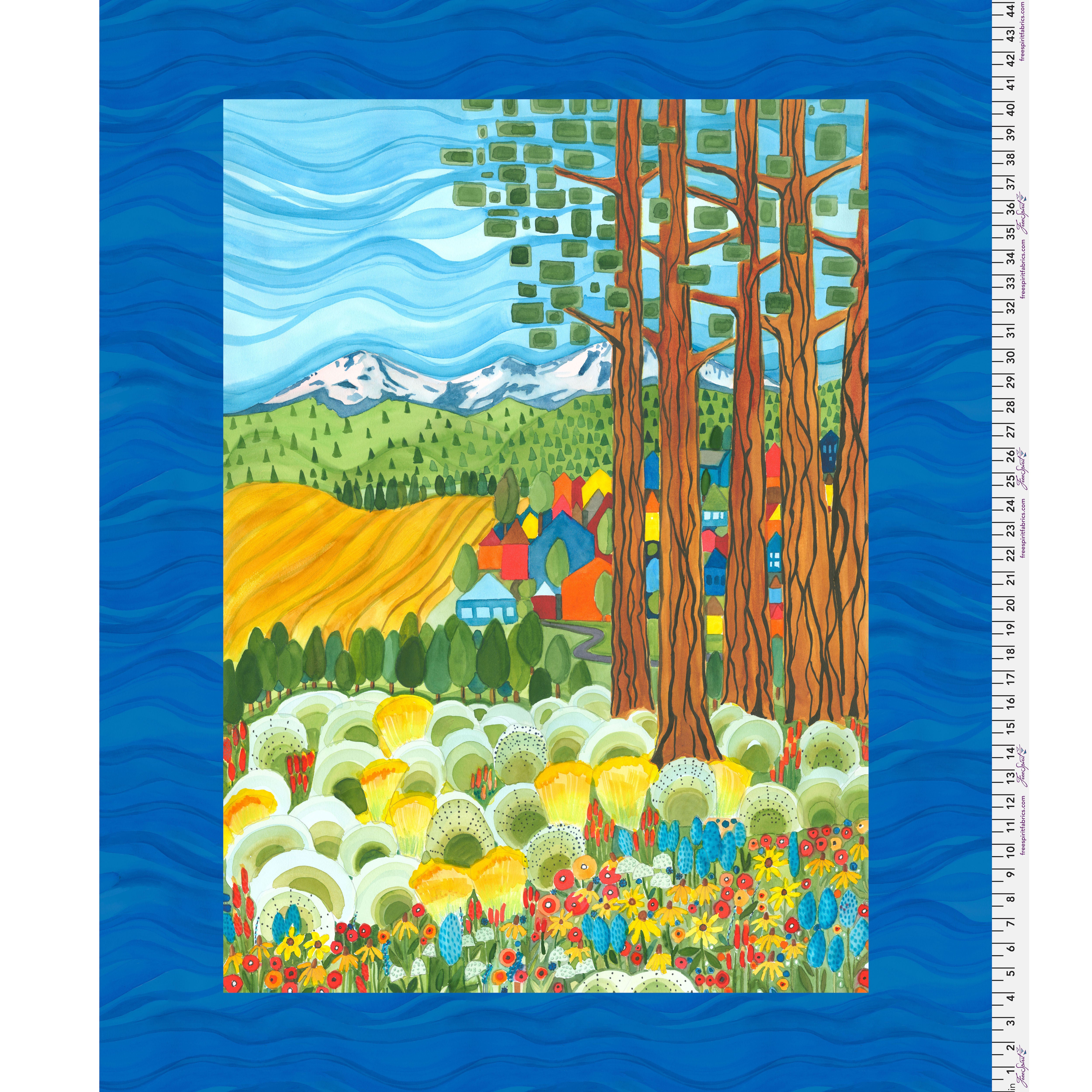 Sisters Mountain Meadow | Pine Meadow - Panel by Kathy Deggendorfer | PWKD001.PANEL