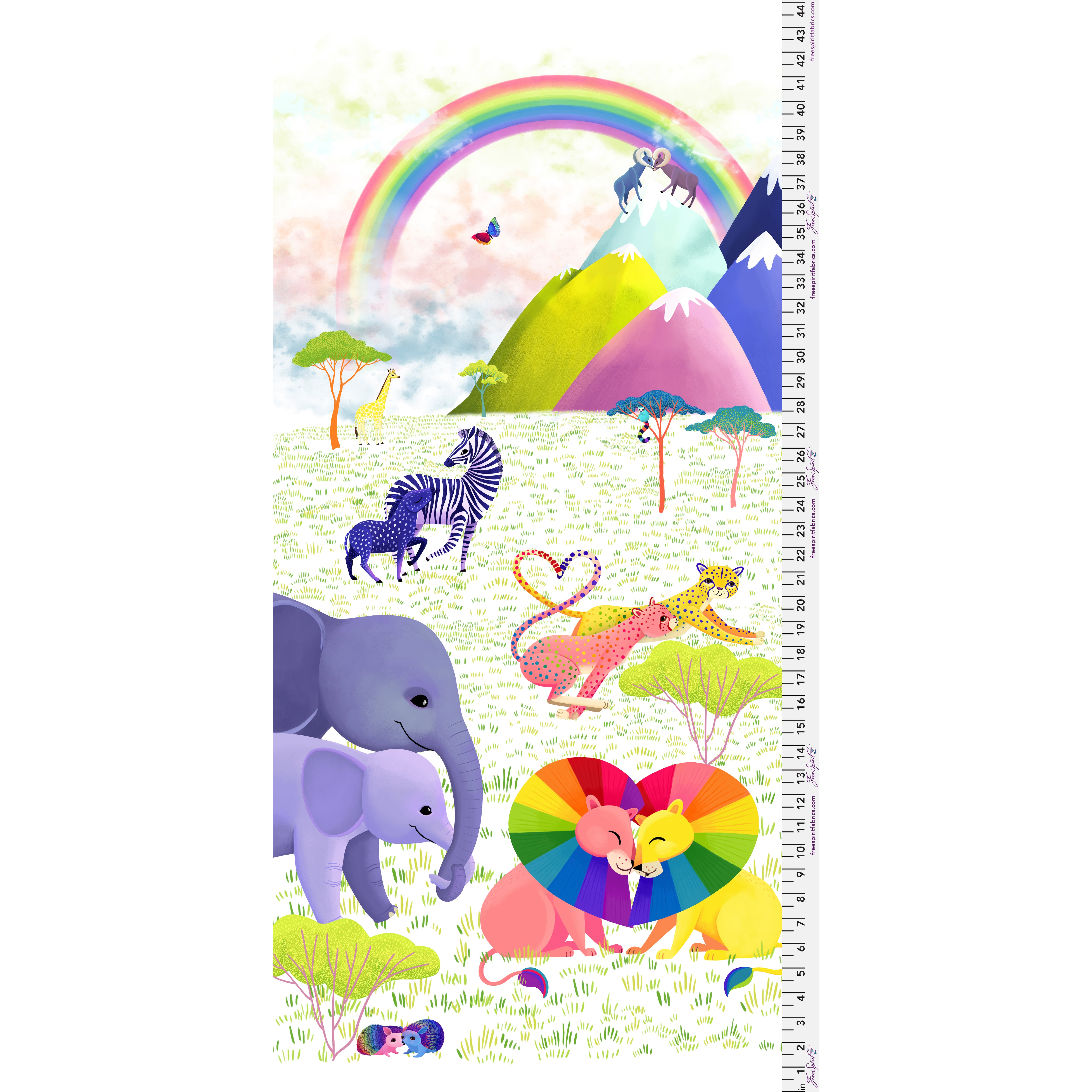 Love in the Wild | 24" Panel by Katy Tanis for FreeSpirit | PWKT046.XPANEL