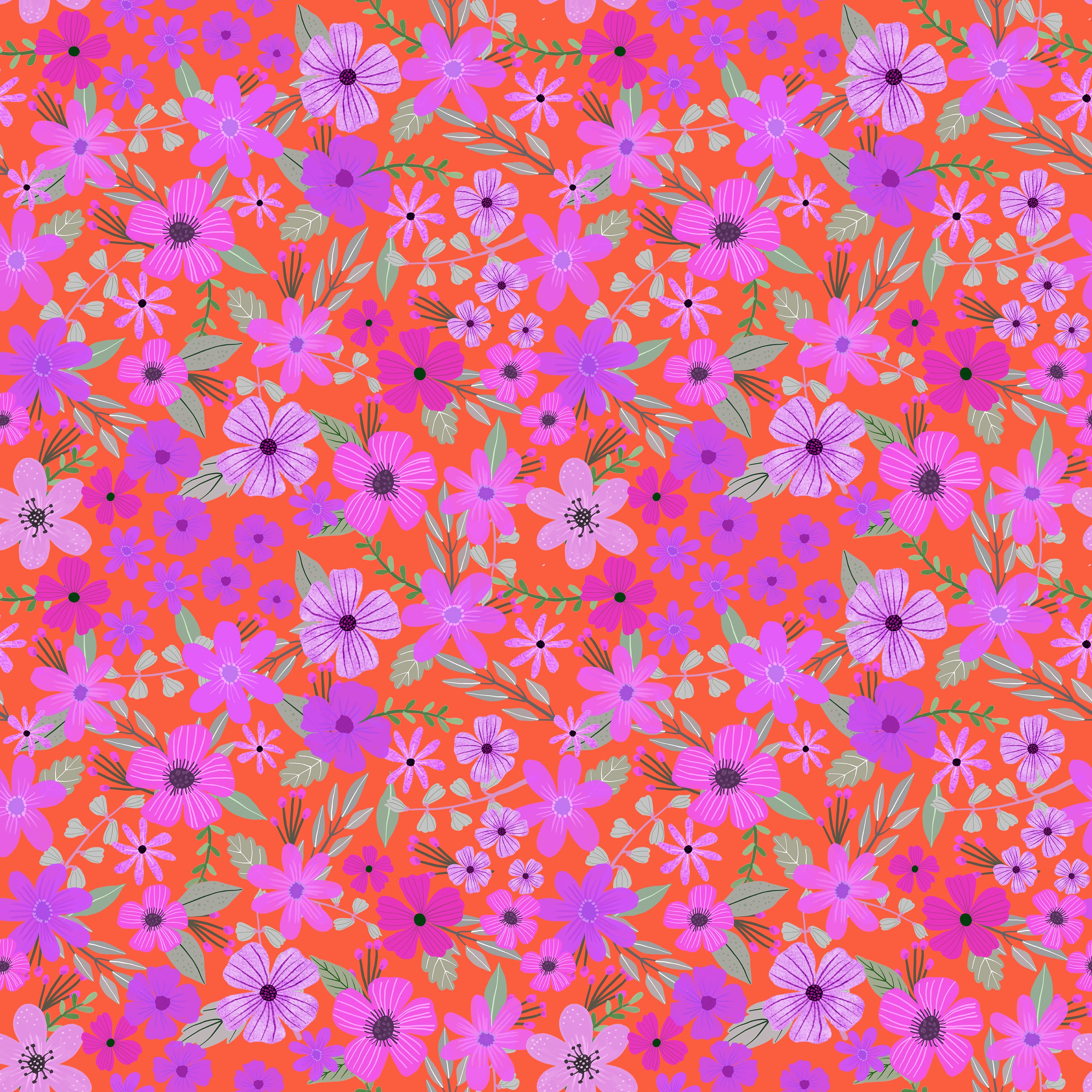 Floral Fiesta | Blossom Bonanza - Strawberry by Mia Charro for FreeSpirit | PWMC099.XSTRAWBERRY