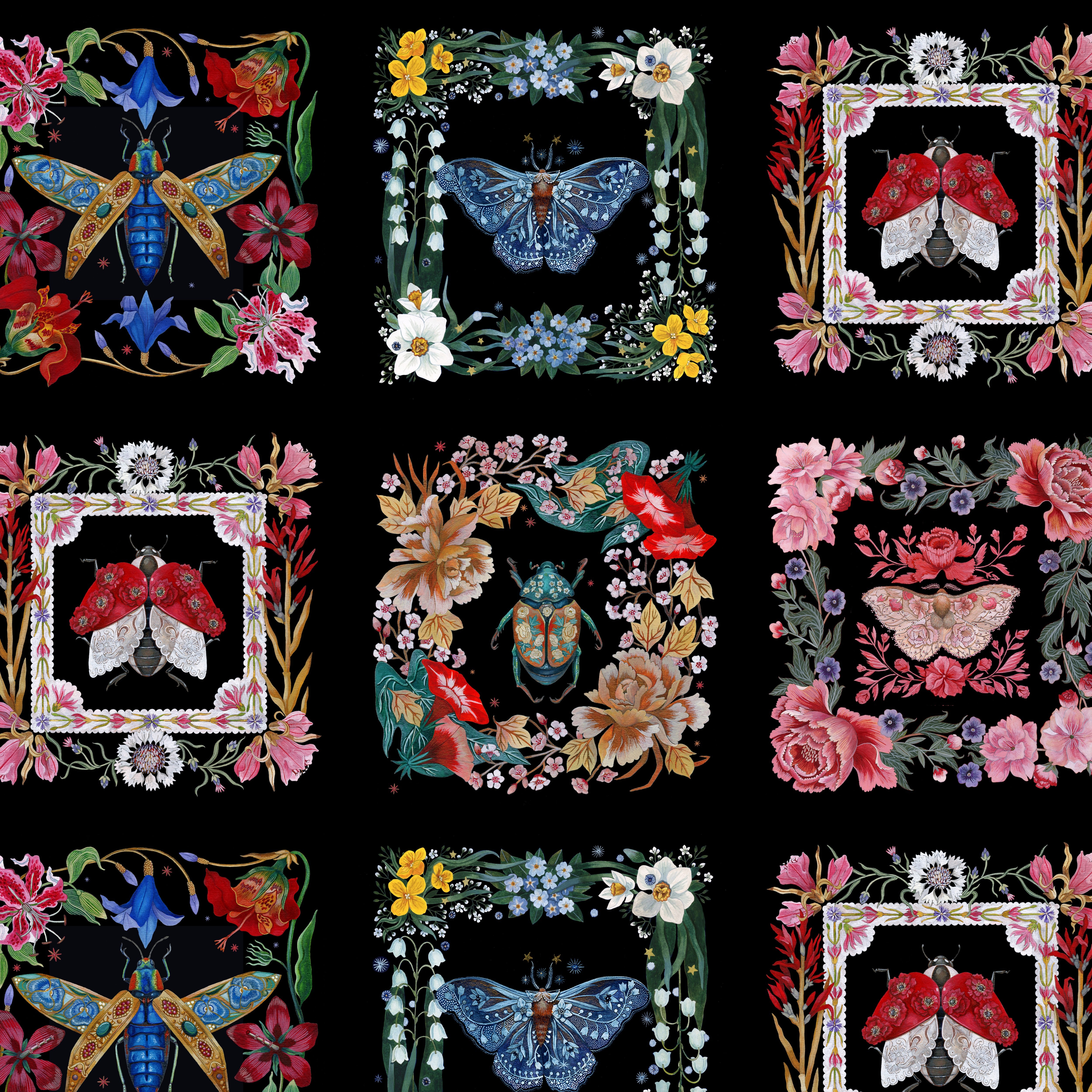 Nocturnal Creatures | Nocturnal Creatures - Tile by Maria Matos for FreeSpirit Fabrics | PWMM001.TILE