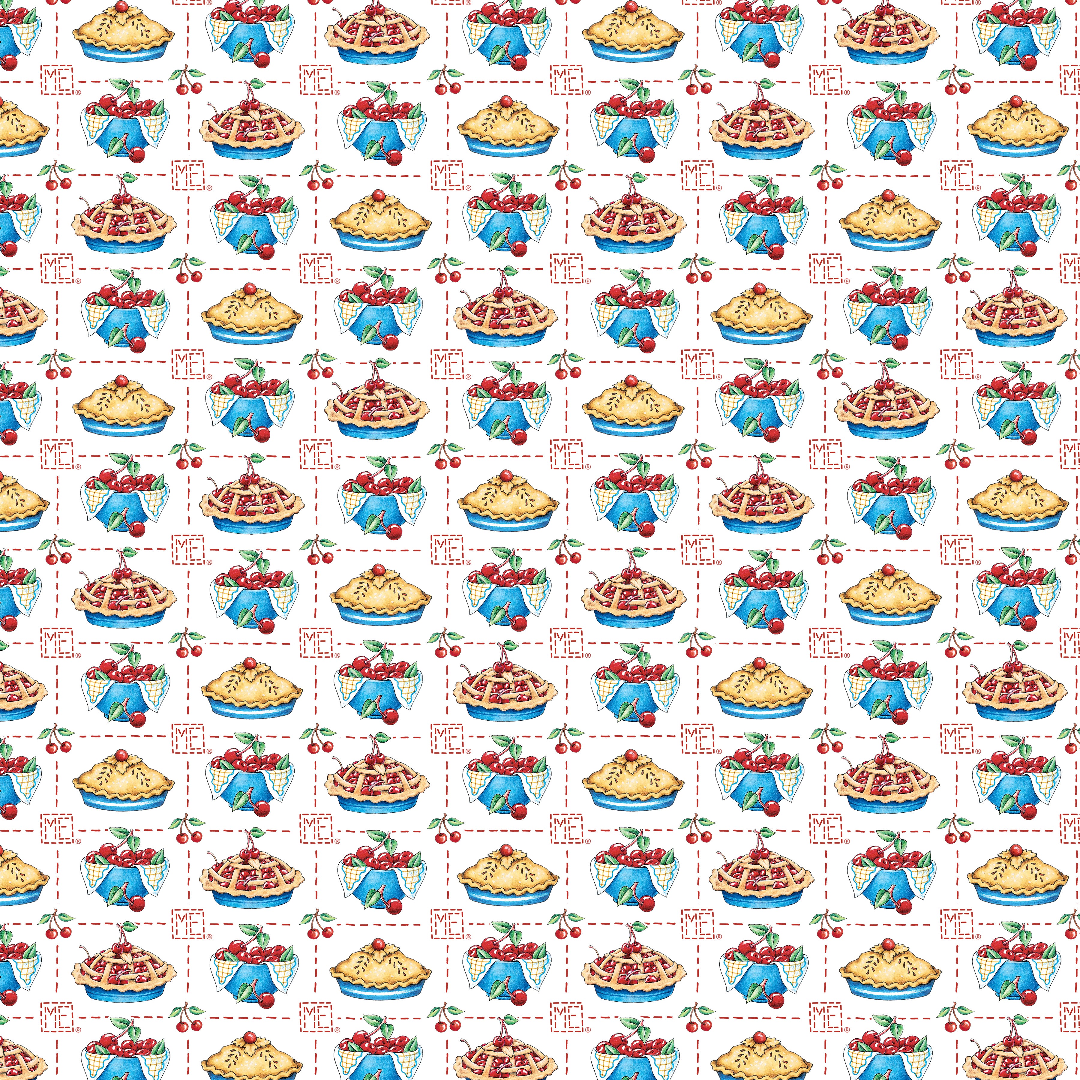 Happy Birthday, America | Cherry Pie - White by Mary Engelbreit for FreeSpirit | PWMY022.WHITE