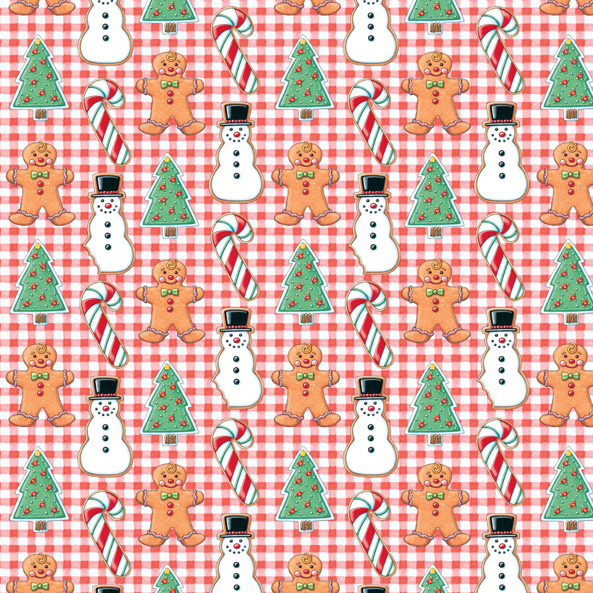Snow Day | Cookie Nibbler - Red by Mary Engelbreit for FreeSpirit | PWMY036.RED