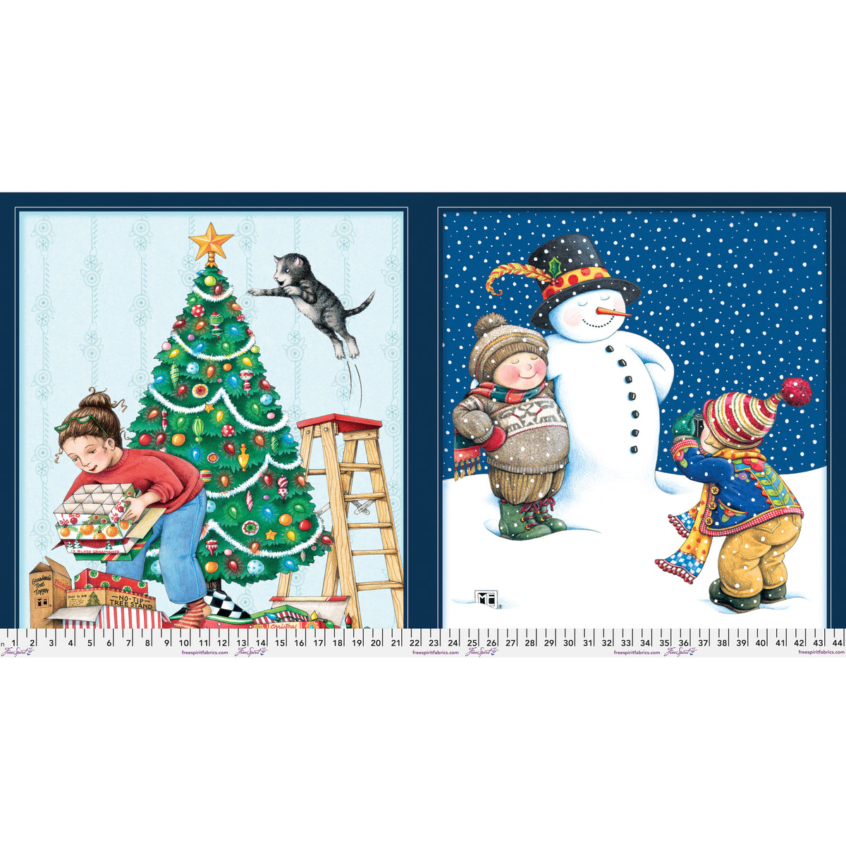 Snow Day | 24" Panel by Mary Engelbreit for FreeSpirit | PWMY038.PANEL