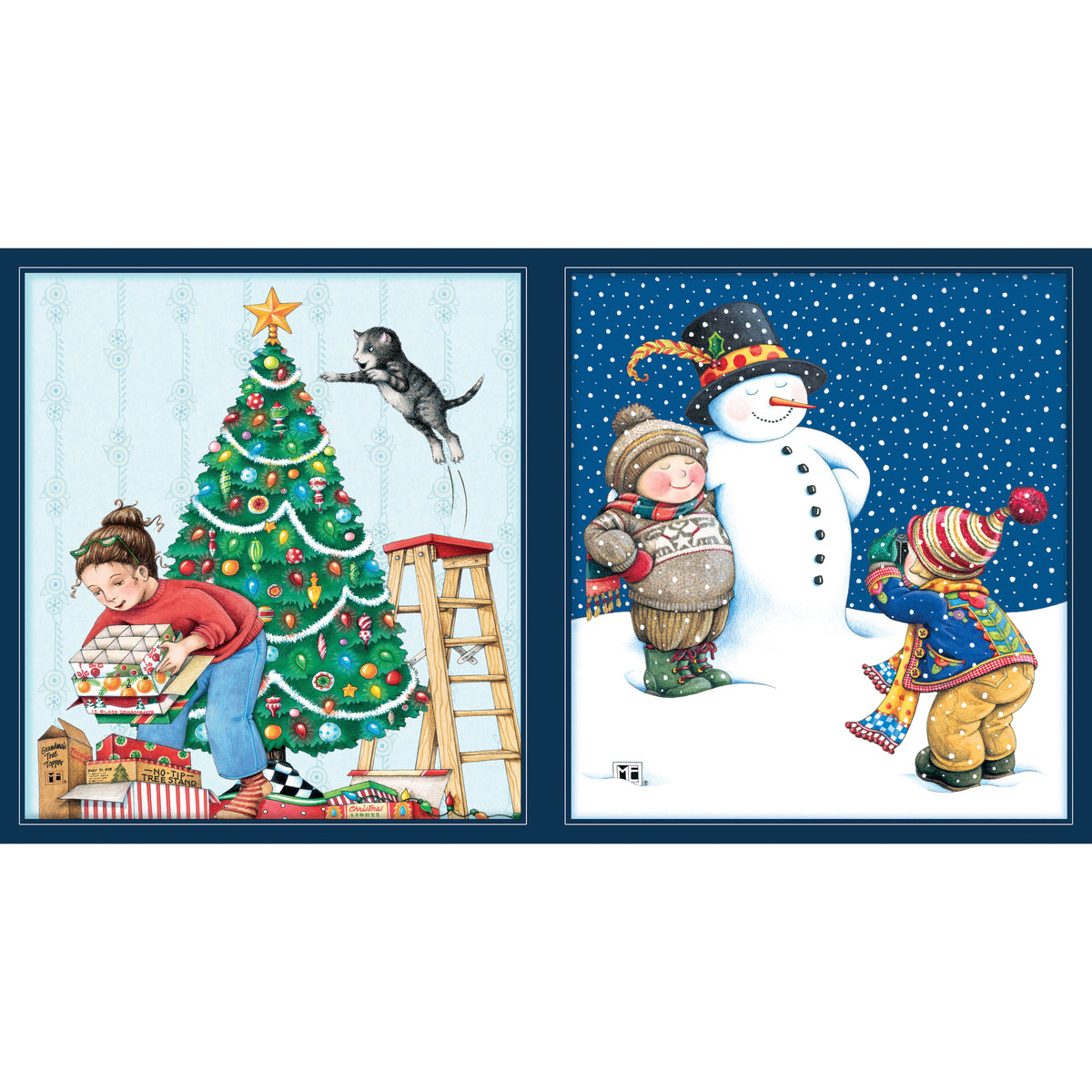 Snow Day | 24" Panel by Mary Engelbreit for FreeSpirit | PWMY038.PANEL