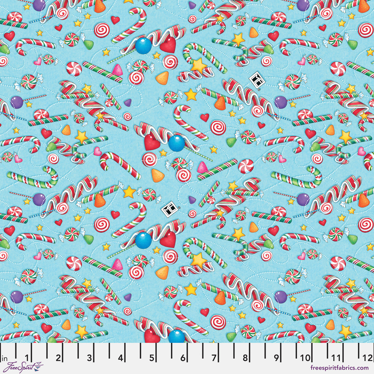 Snow Day | Candy Dice - Ice Blue by Mary Engelbreit for FreeSpirit | PWMY039.ICEBLUE